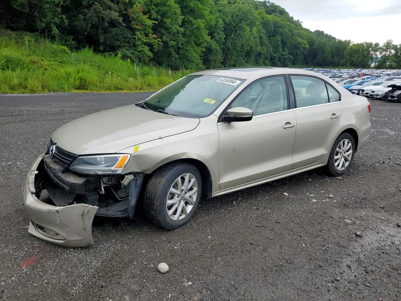 2013 Volkswagen Jetta Se Бежевый vin: 3VWDP7AJ3DM302542
