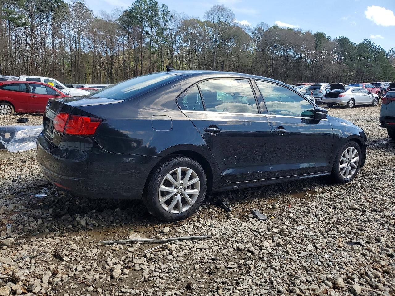 2013 Volkswagen Jetta Se Black vin: 3VWDP7AJ3DM310611