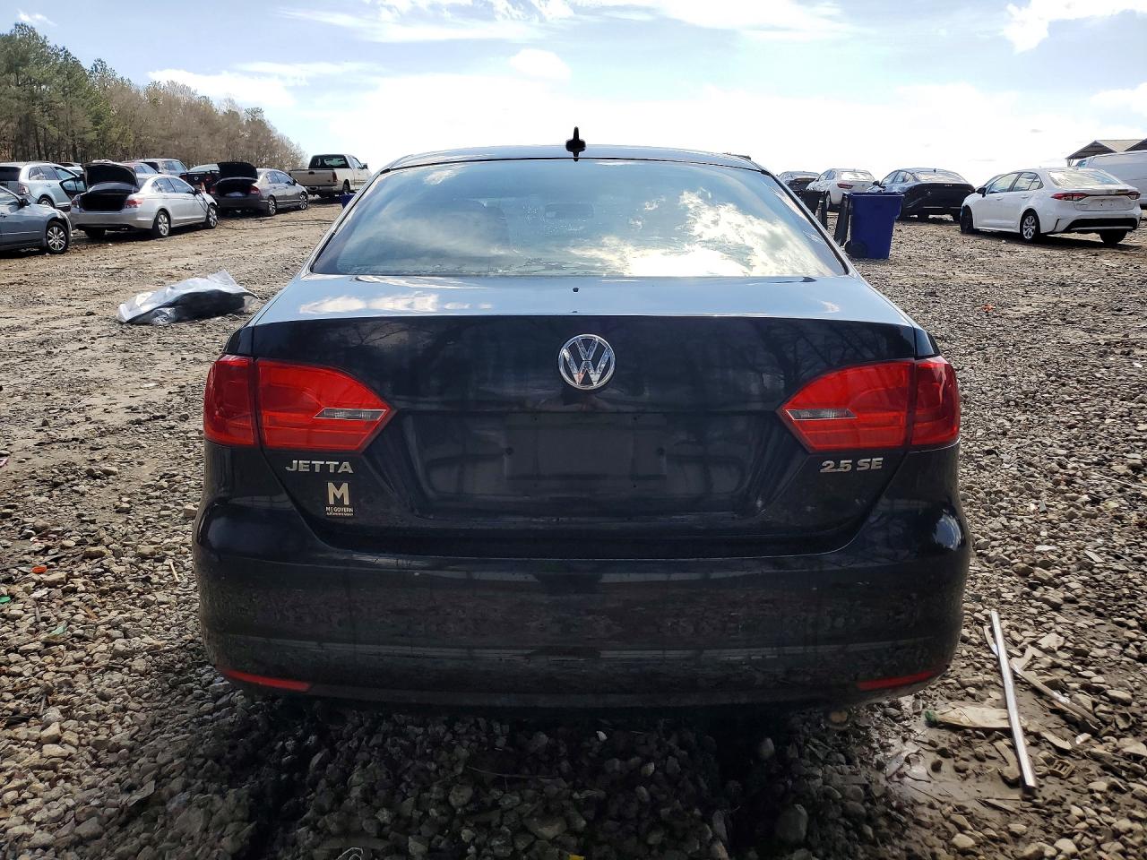 2013 Volkswagen Jetta Se Black vin: 3VWDP7AJ3DM310611