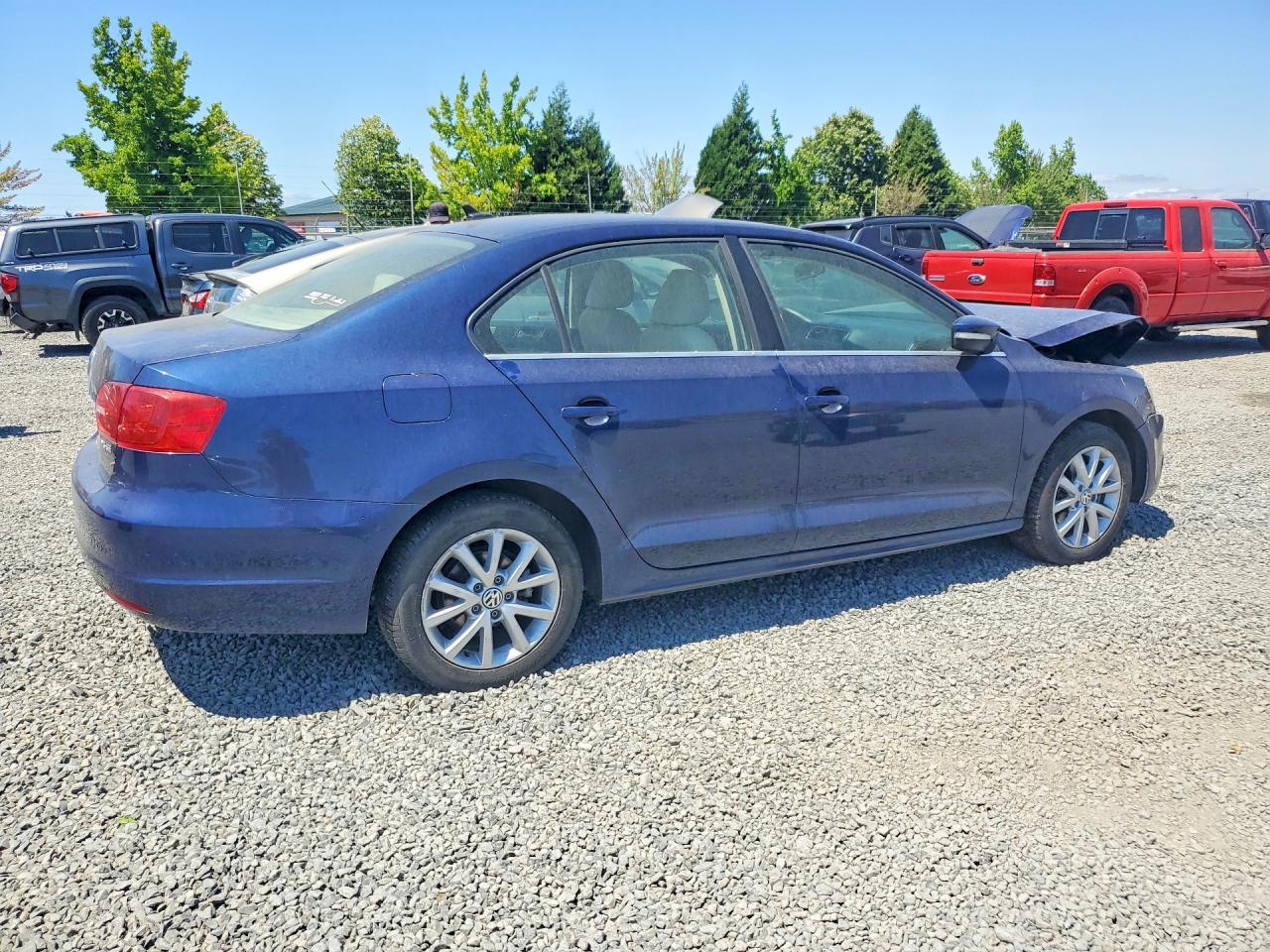 2013 Volkswagen Jetta Se Синий vin: 3VWDP7AJ3DM350154