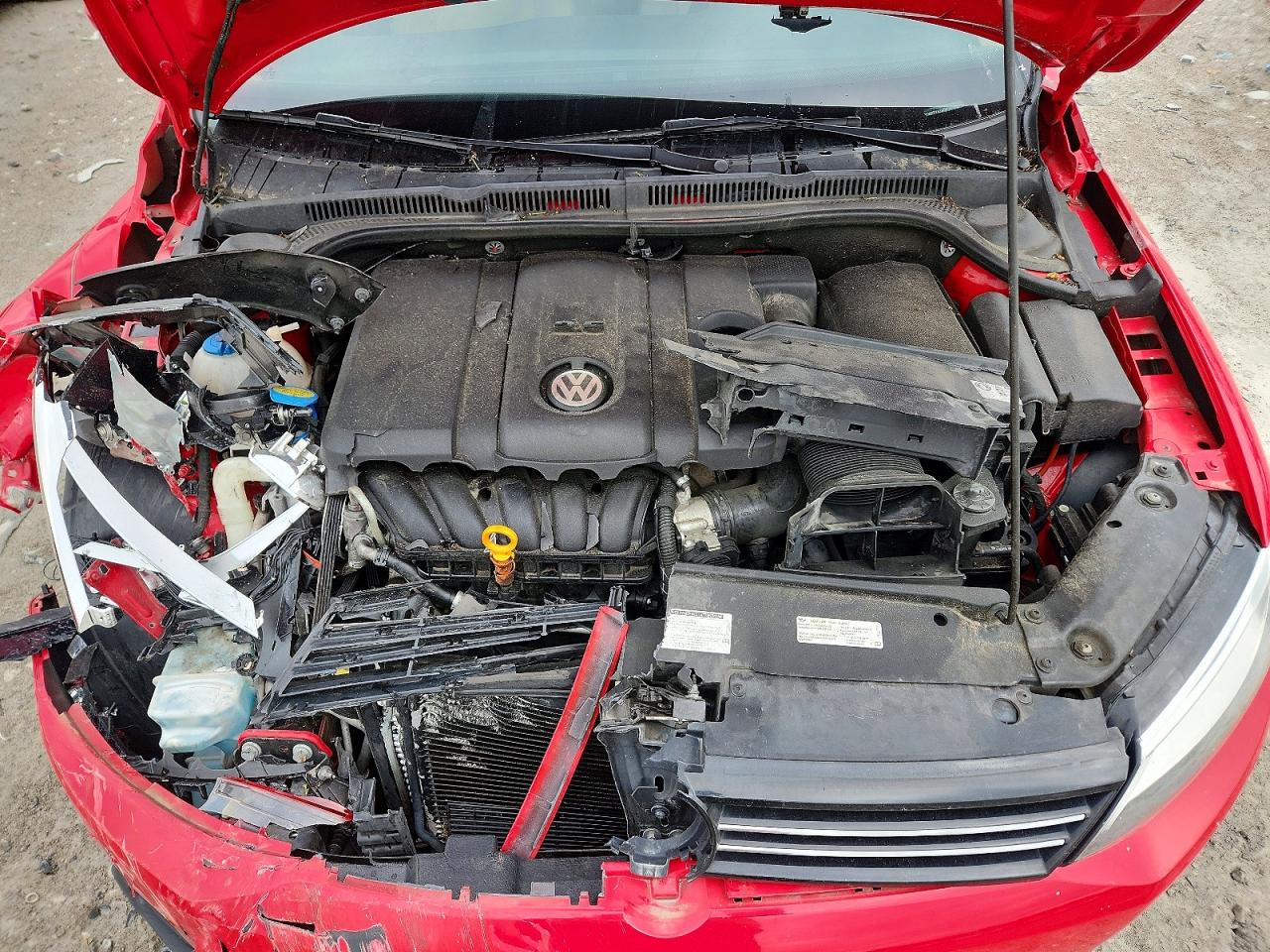 2013 Volkswagen Jetta Se Red vin: 3VWDP7AJ3DM361980