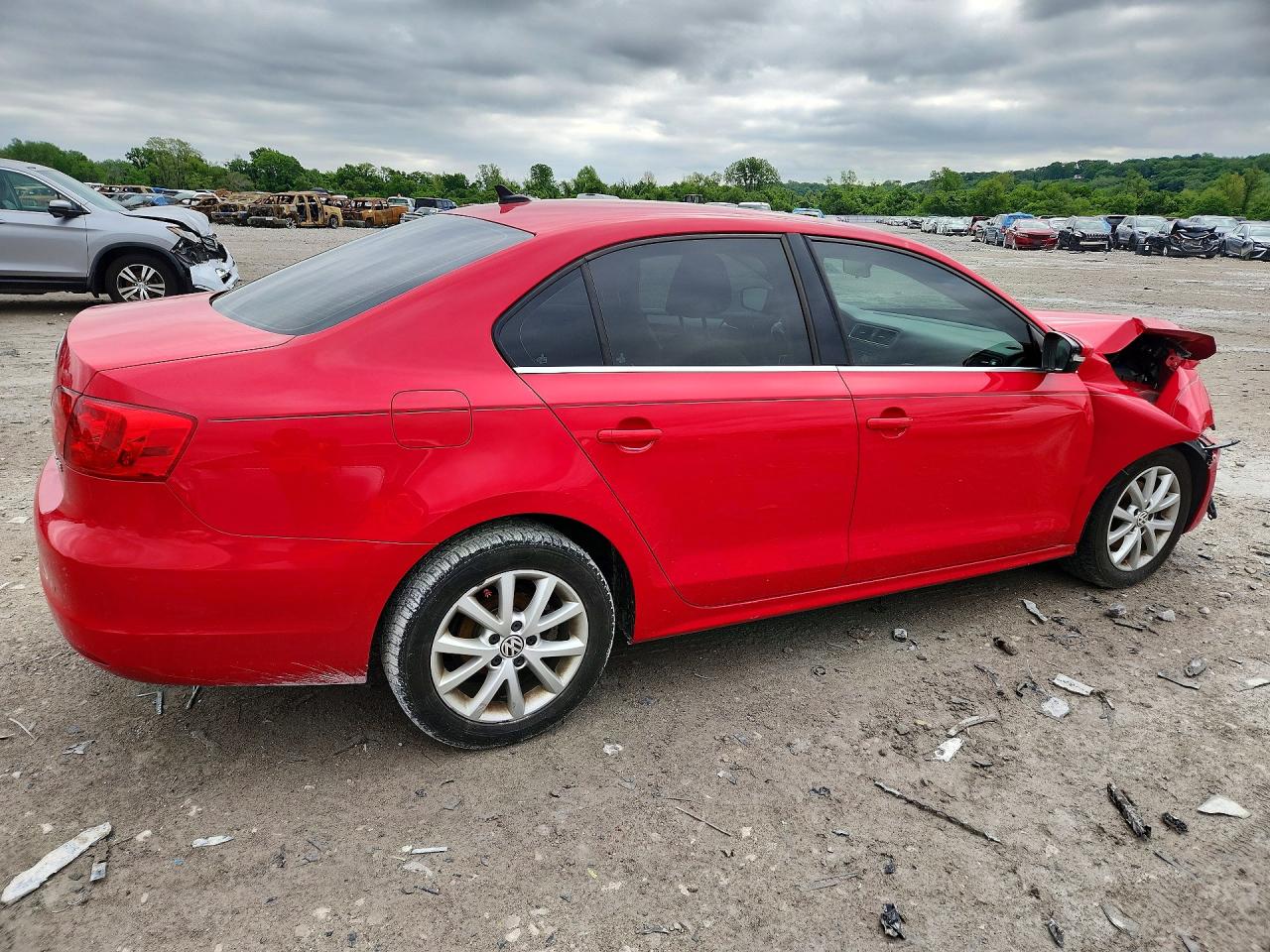 2013 Volkswagen Jetta Se Red vin: 3VWDP7AJ3DM361980