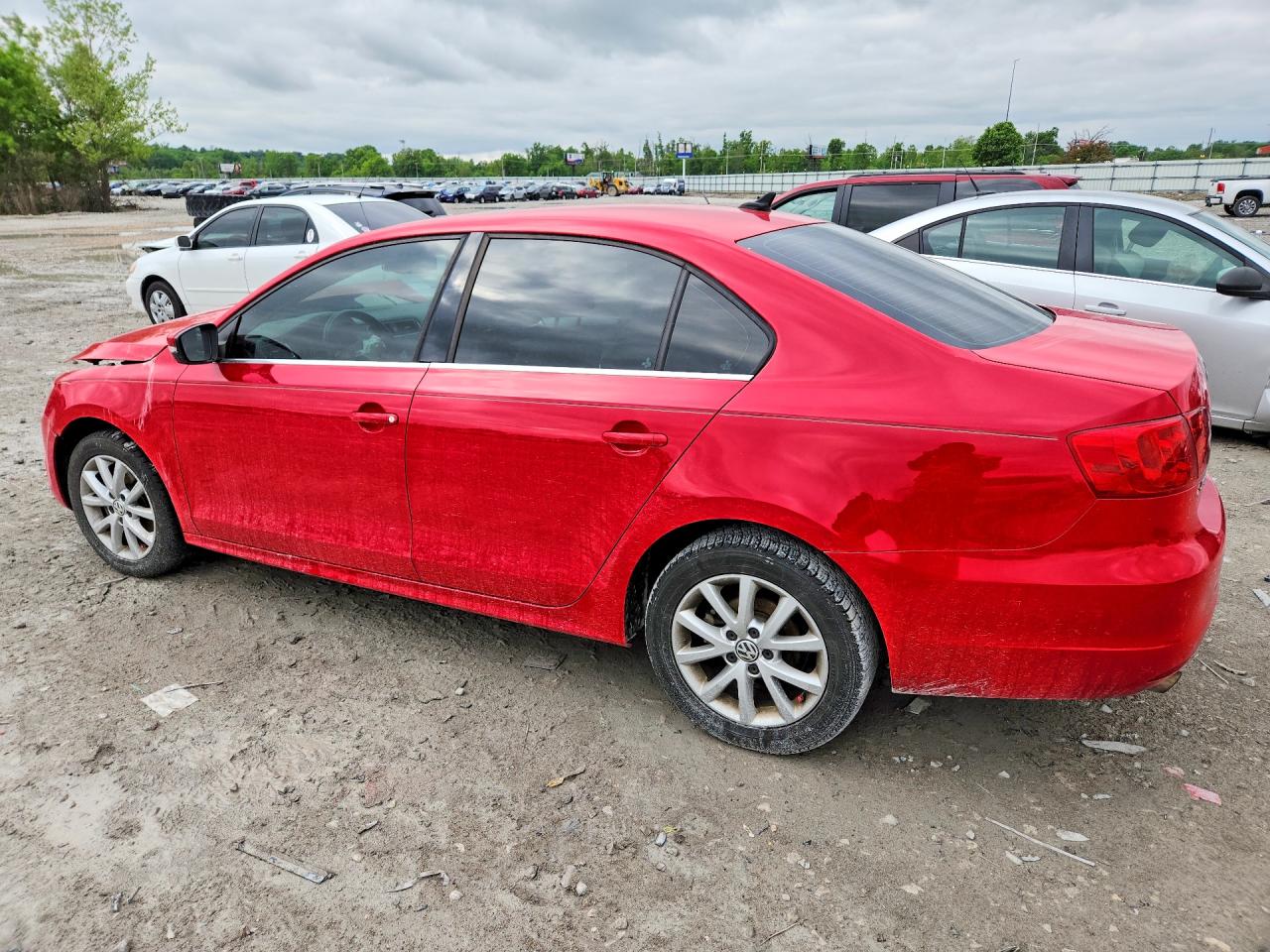 2013 Volkswagen Jetta Se Red vin: 3VWDP7AJ3DM361980