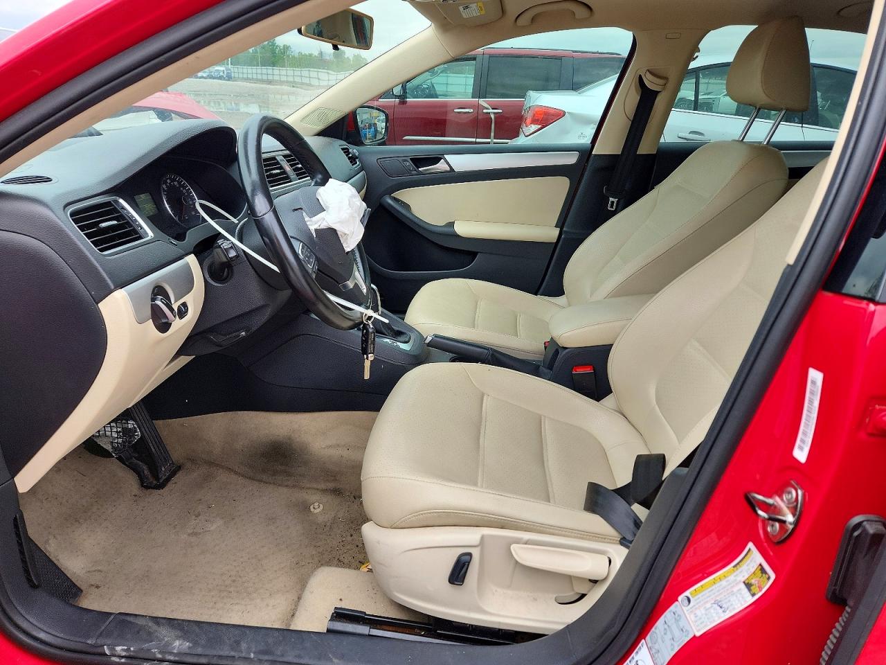 2013 Volkswagen Jetta Se Red vin: 3VWDP7AJ3DM361980