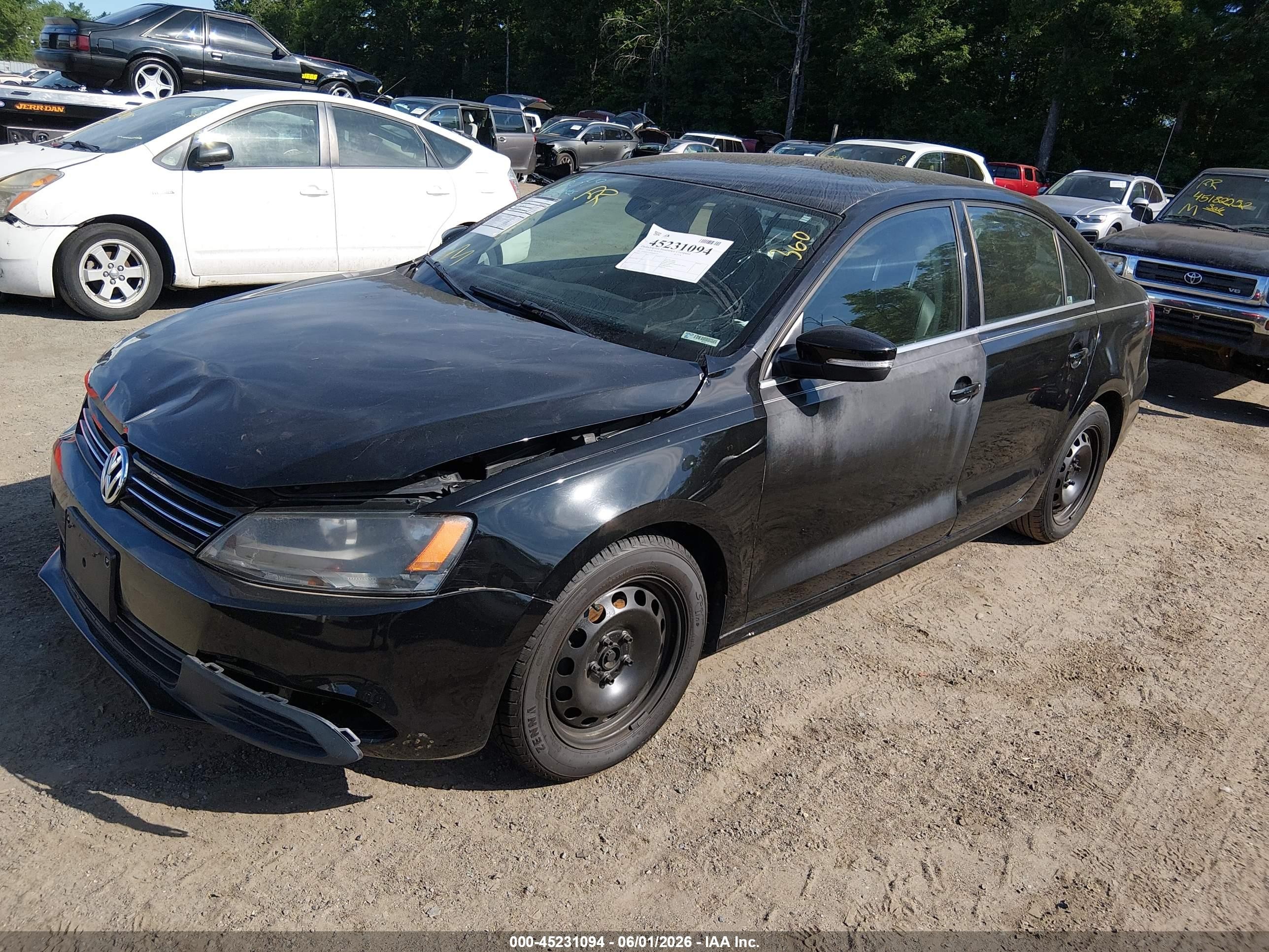 2013 Volkswagen Jetta 2.5l Se Black vin: 3VWDP7AJ3DM387219
