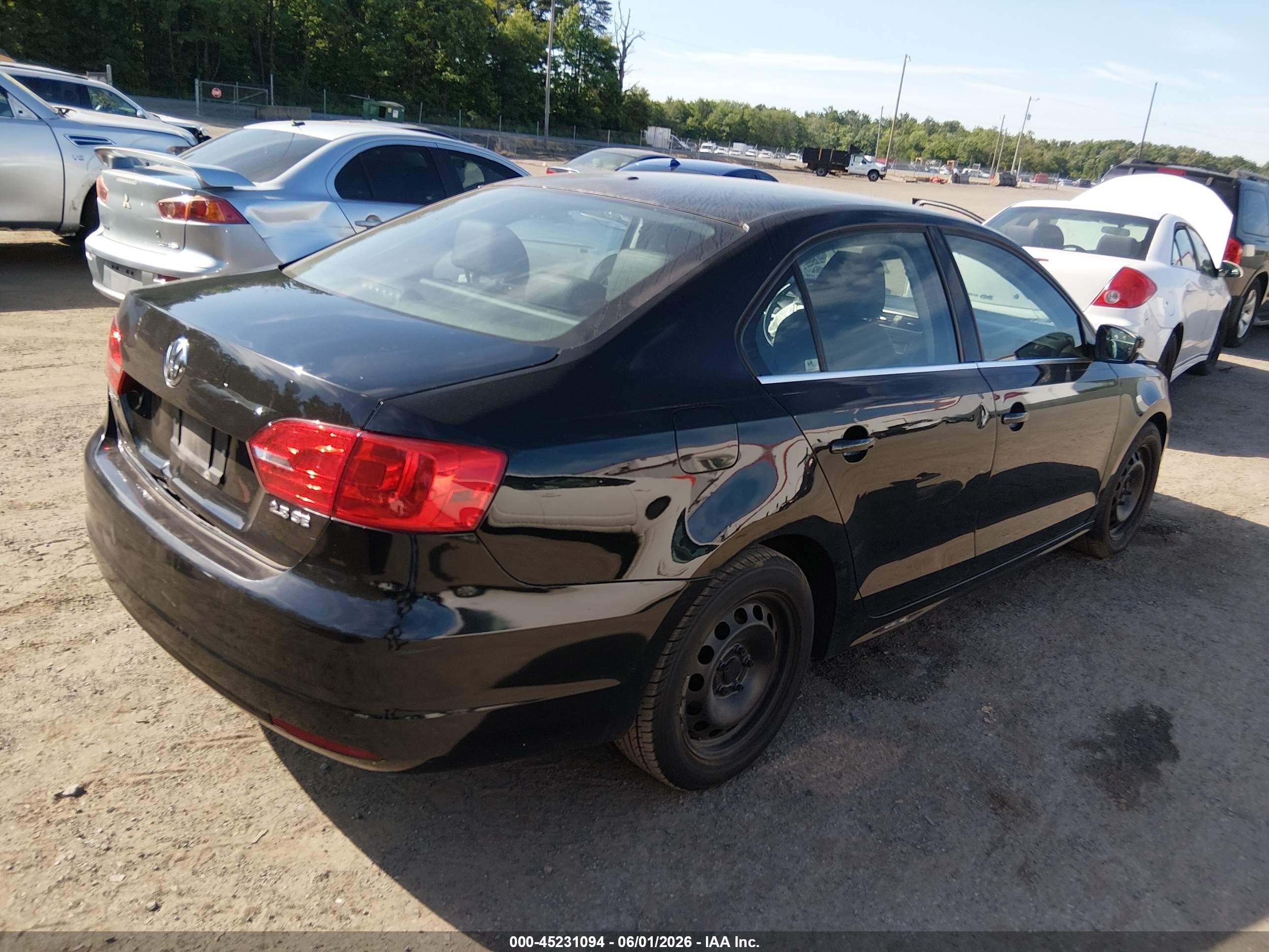 2013 Volkswagen Jetta 2.5l Se Black vin: 3VWDP7AJ3DM387219
