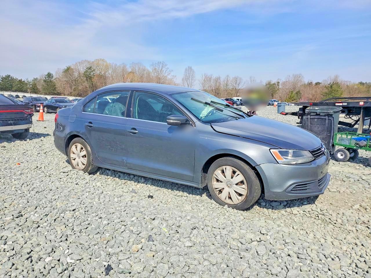 2013 Volkswagen Jetta Se Gray vin: 3VWDP7AJ3DM405024
