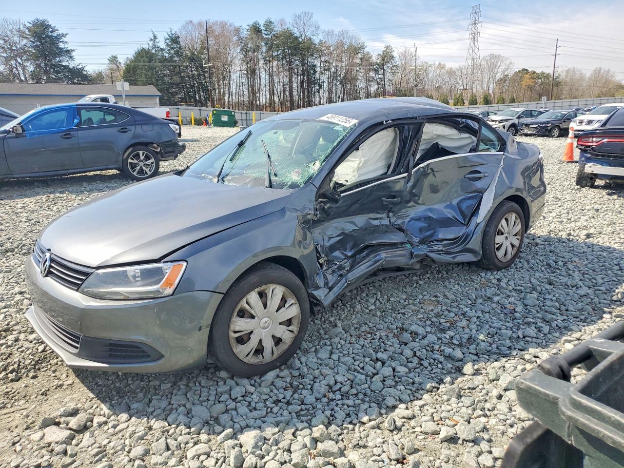 2013 Volkswagen Jetta Se Gray vin: 3VWDP7AJ3DM405024