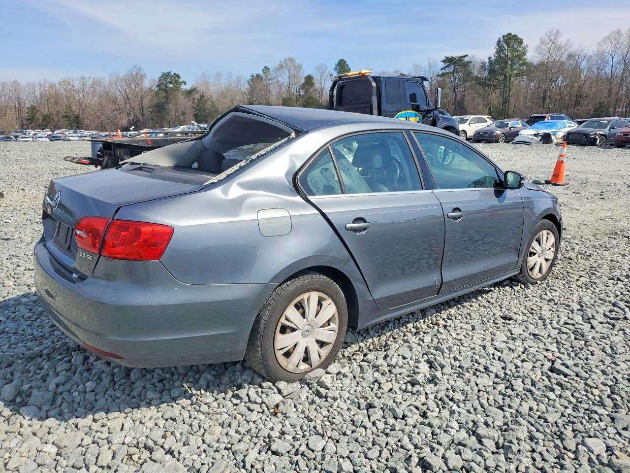 2013 Volkswagen Jetta Se Gray vin: 3VWDP7AJ3DM405024
