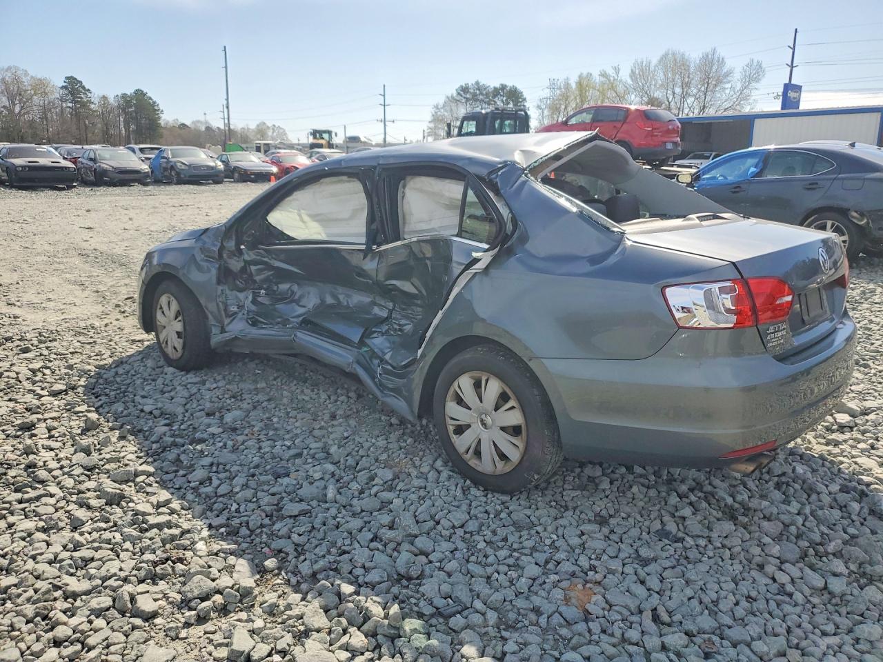 2013 Volkswagen Jetta Se Gray vin: 3VWDP7AJ3DM405024