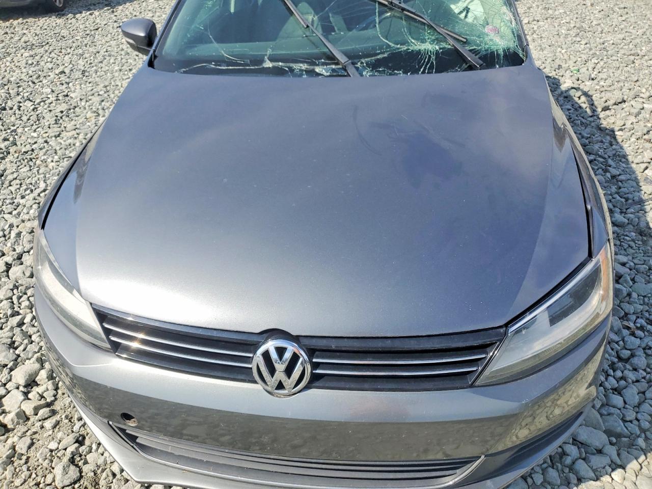 2013 Volkswagen Jetta Se Gray vin: 3VWDP7AJ3DM405024
