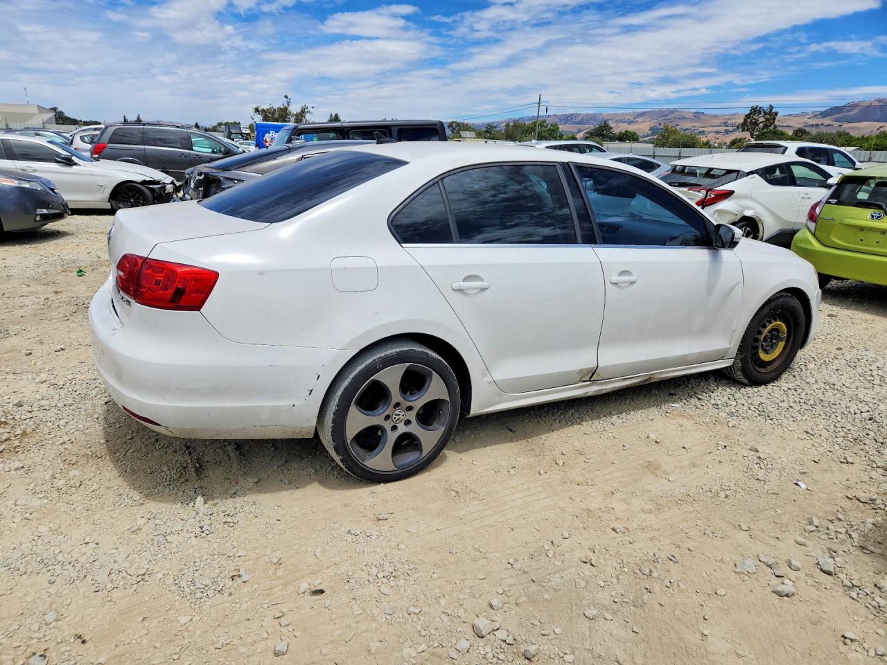 2013 Volkswagen Jetta Se White vin: 3VWDP7AJ3DM406111