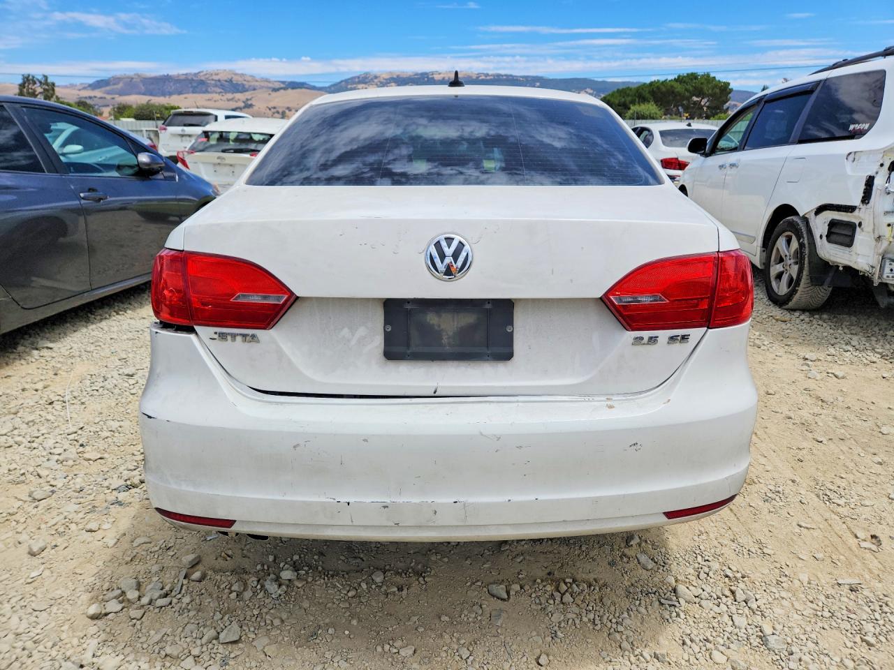 2013 Volkswagen Jetta Se White vin: 3VWDP7AJ3DM406111