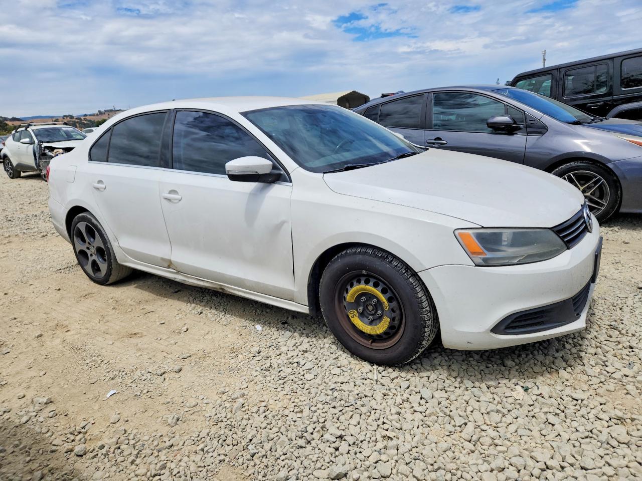2013 Volkswagen Jetta Se White vin: 3VWDP7AJ3DM406111