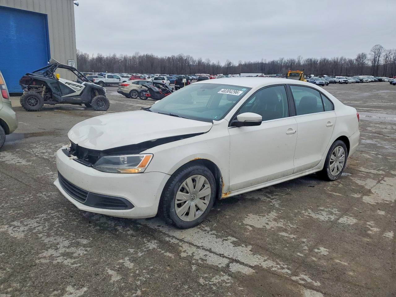 2013 Volkswagen Jetta White vin: 3VWDP7AJ3DM434555
