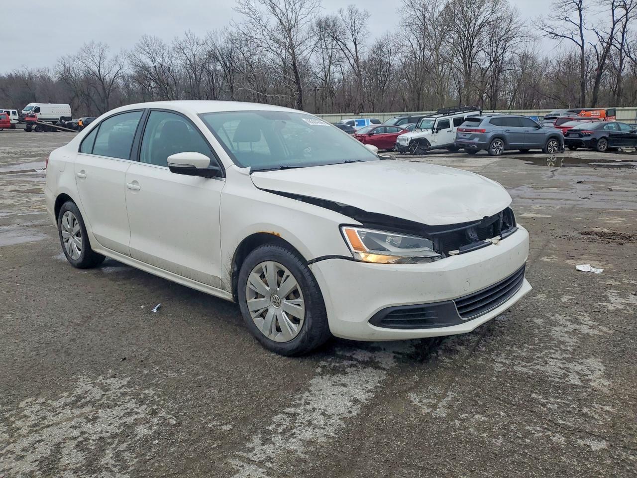2013 Volkswagen Jetta White vin: 3VWDP7AJ3DM434555