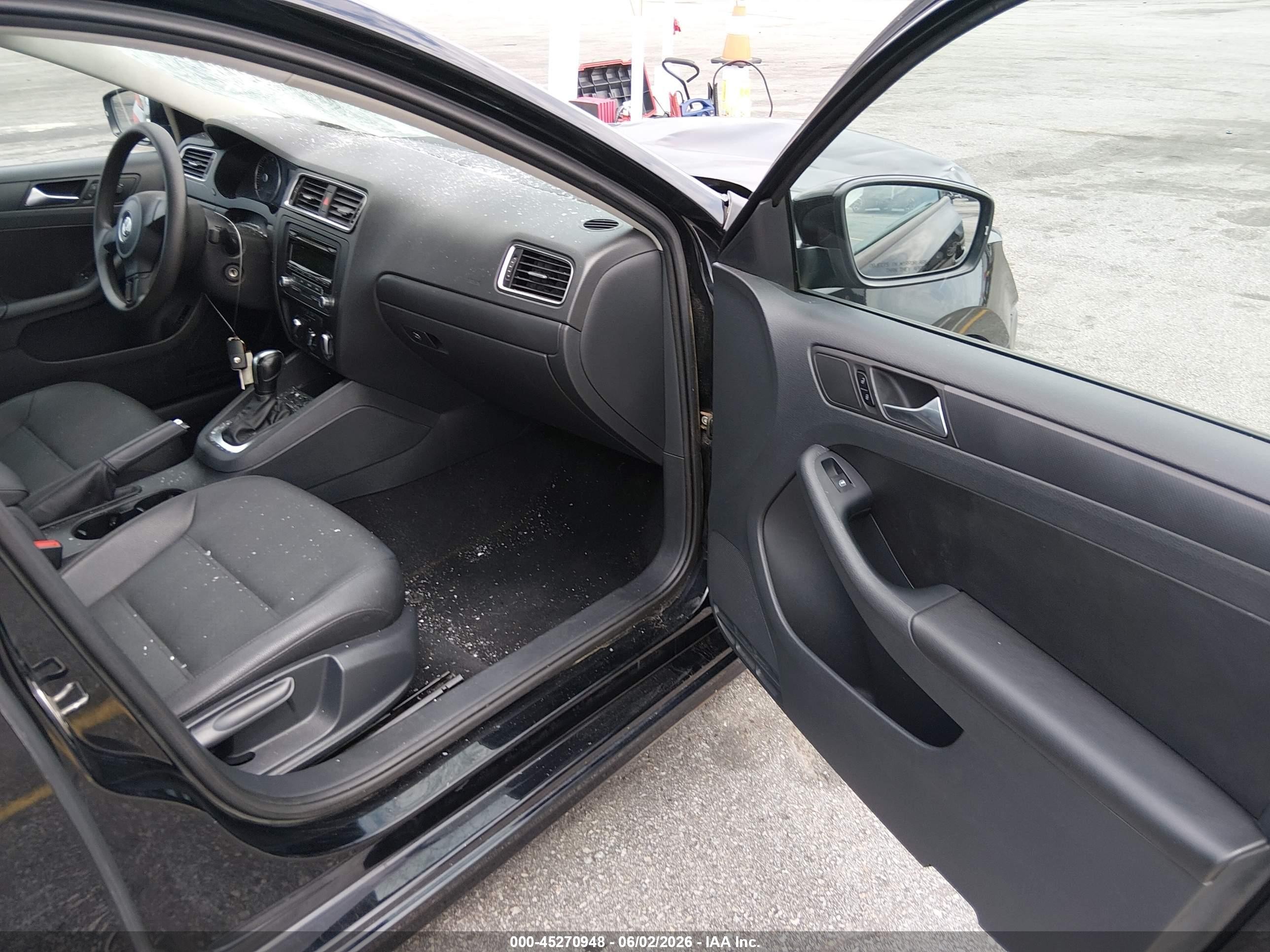 2012 Volkswagen Jetta 2.5l Se Черный vin: 3VWDP7AJ4CM110951
