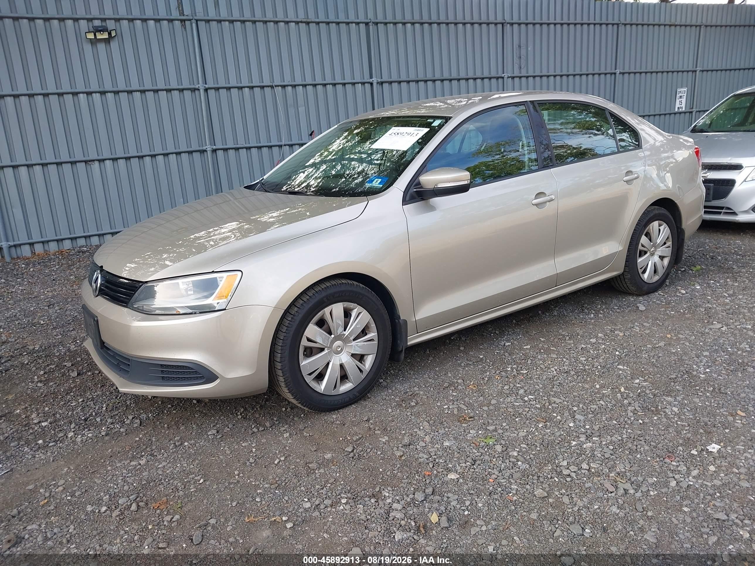 2012 Volkswagen Jetta 2.5l Se Tan vin: 3VWDP7AJ4CM119858