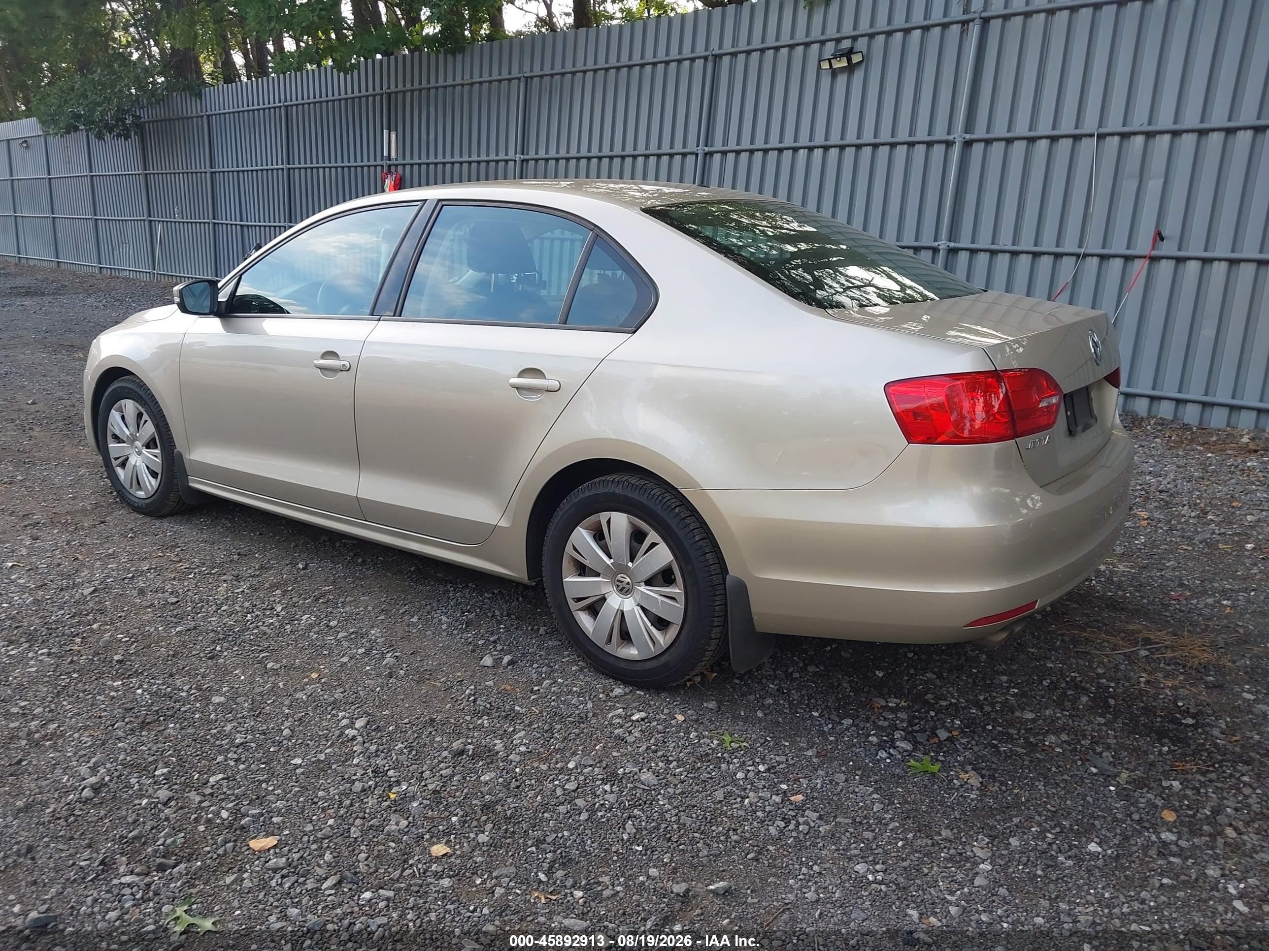 2012 Volkswagen Jetta 2.5l Se Tan vin: 3VWDP7AJ4CM119858