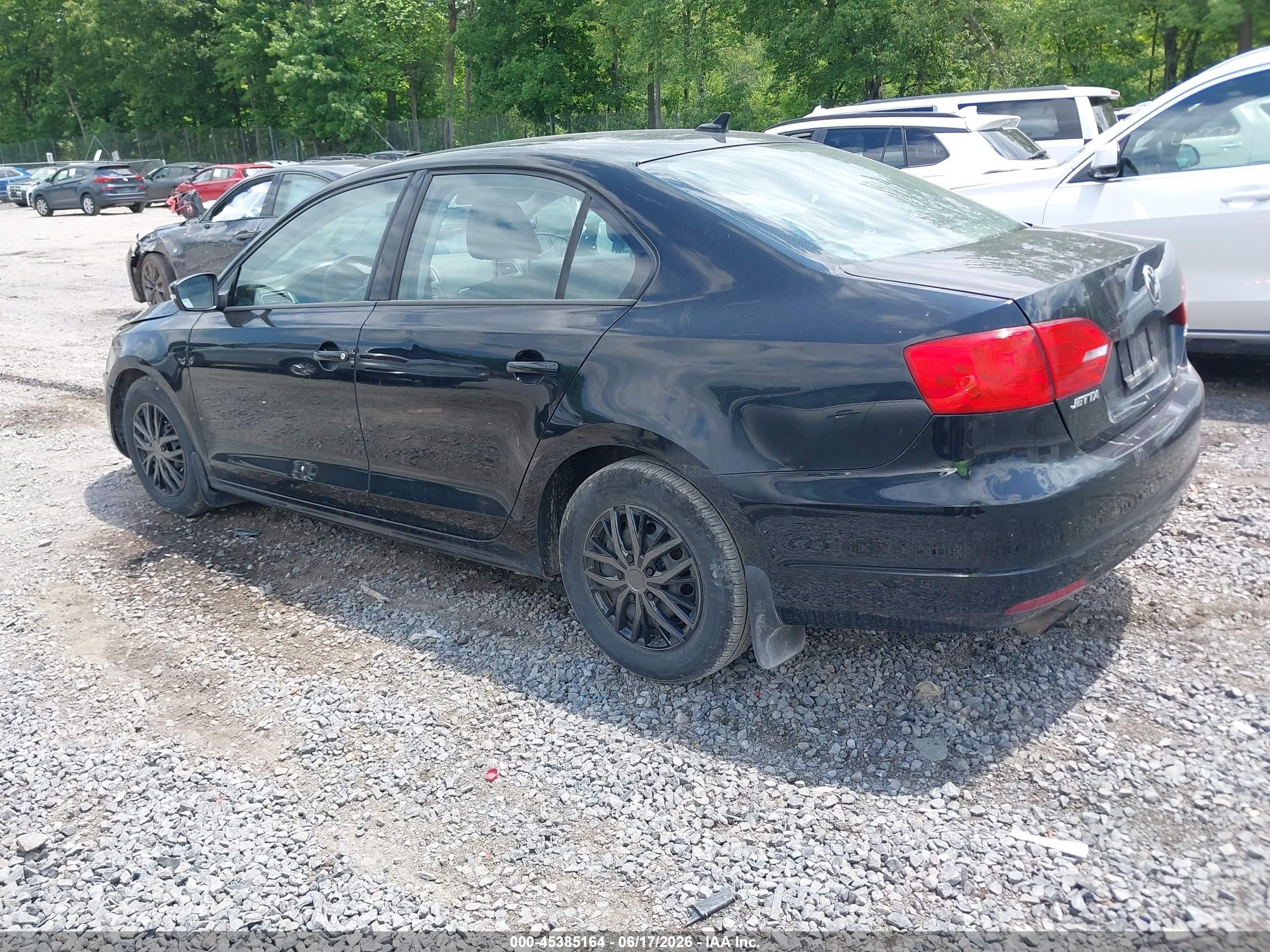 2012 Volkswagen Jetta 2.5l Se Черный vin: 3VWDP7AJ4CM349089
