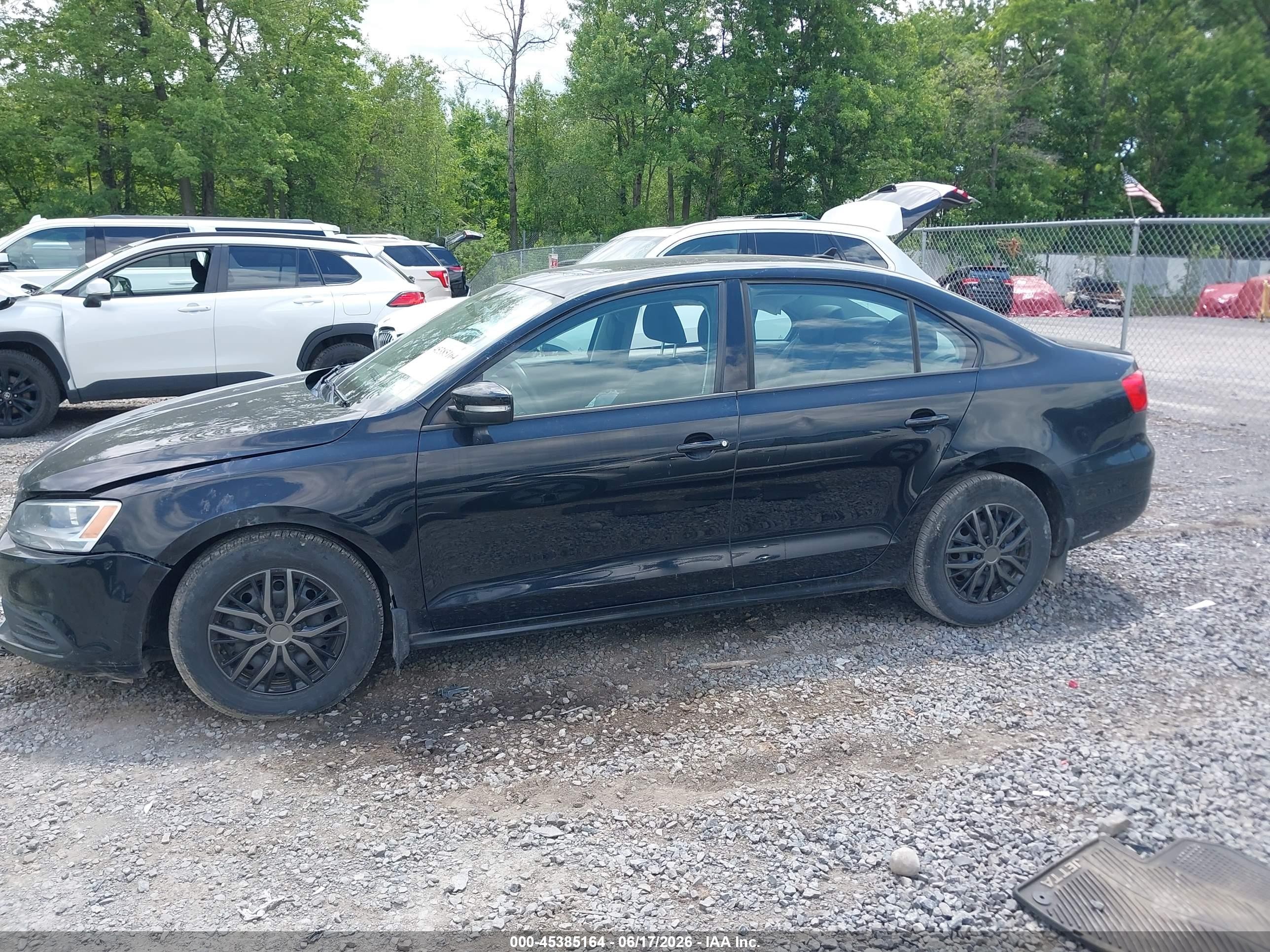 2012 Volkswagen Jetta 2.5l Se Черный vin: 3VWDP7AJ4CM349089