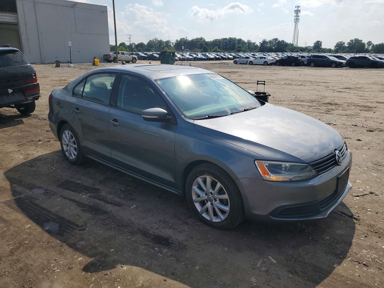 2012 Volkswagen Jetta Se Gray vin: 3VWDP7AJ4CM355443