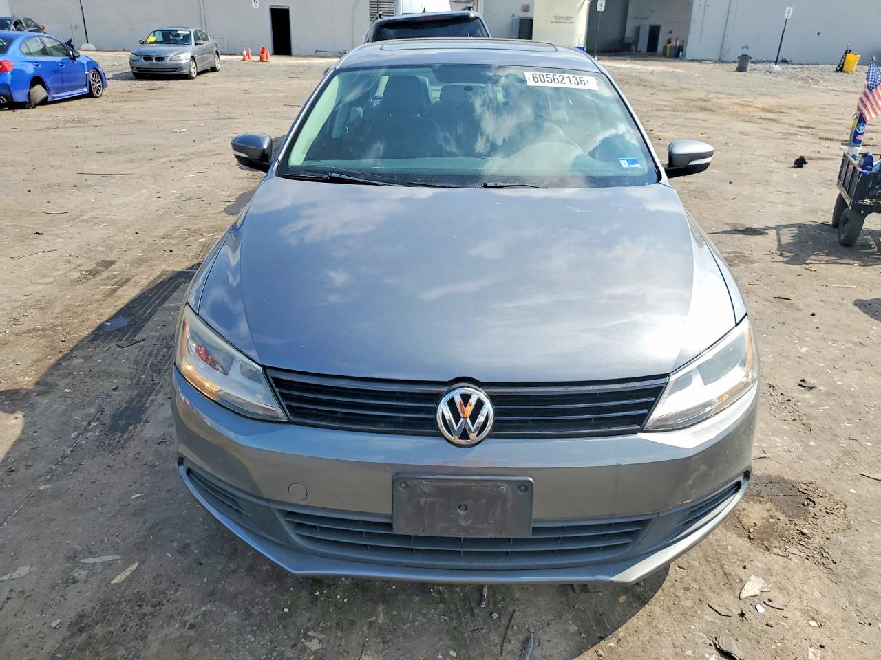 2012 Volkswagen Jetta Se Gray vin: 3VWDP7AJ4CM355443