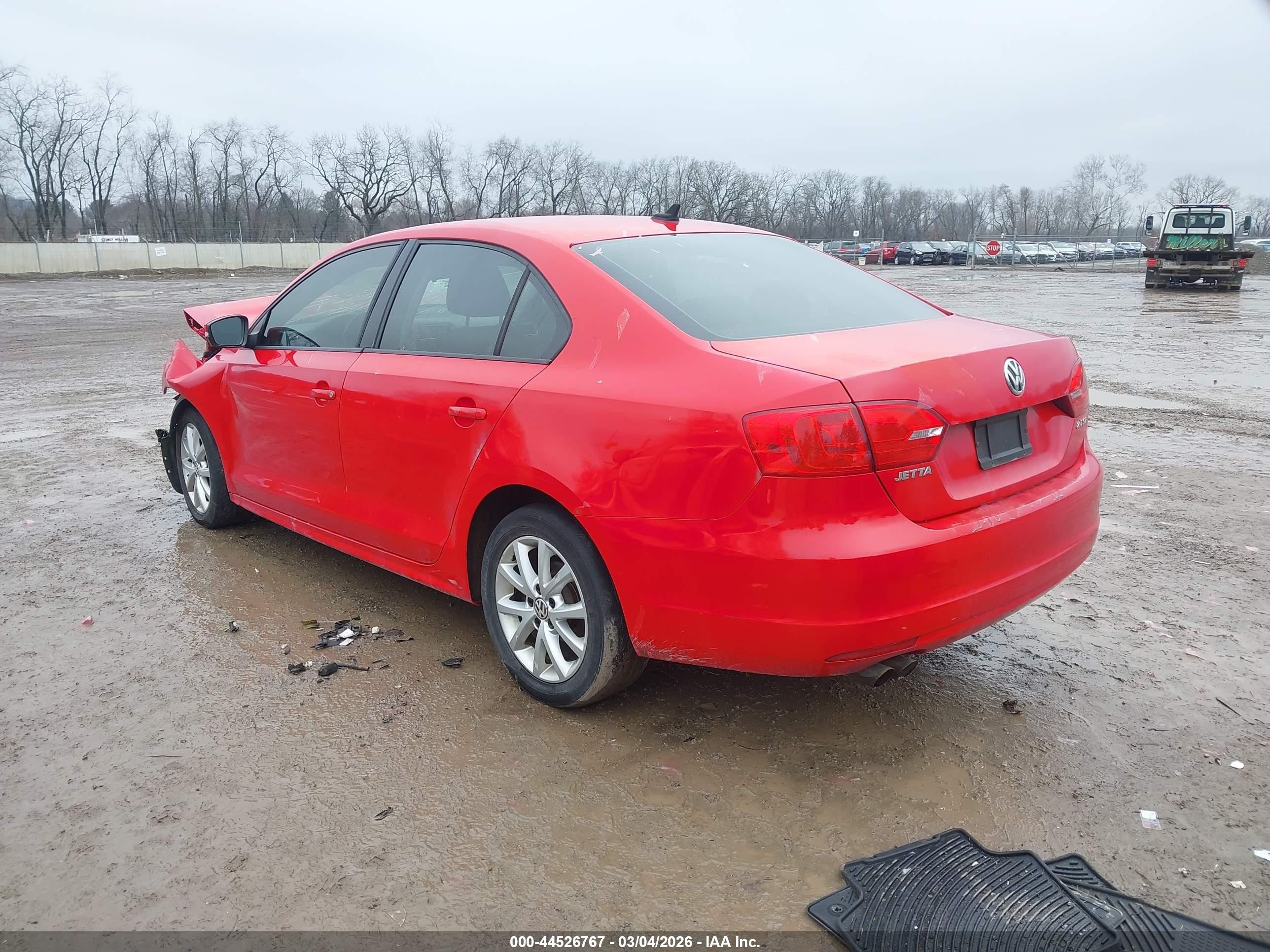 2012 Volkswagen Jetta 2.5l Se Red vin: 3VWDP7AJ4CM384635