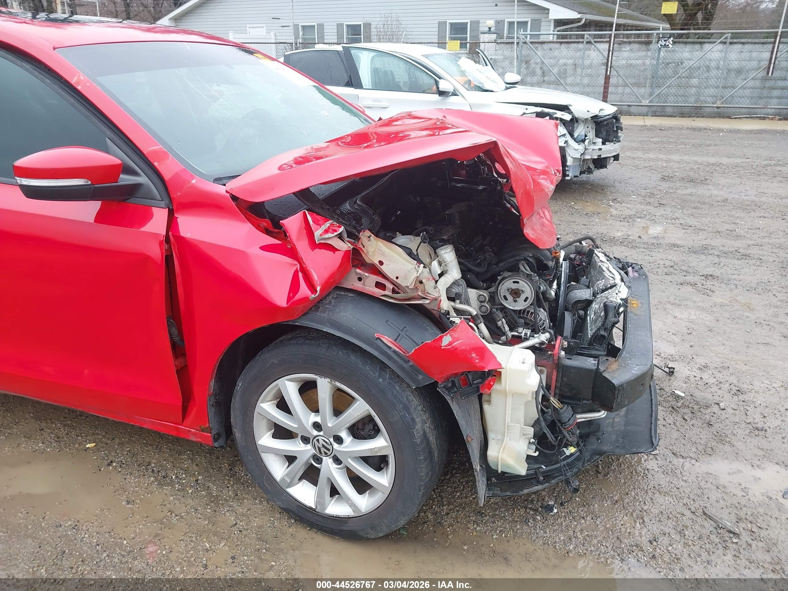 2012 Volkswagen Jetta 2.5l Se Red vin: 3VWDP7AJ4CM384635