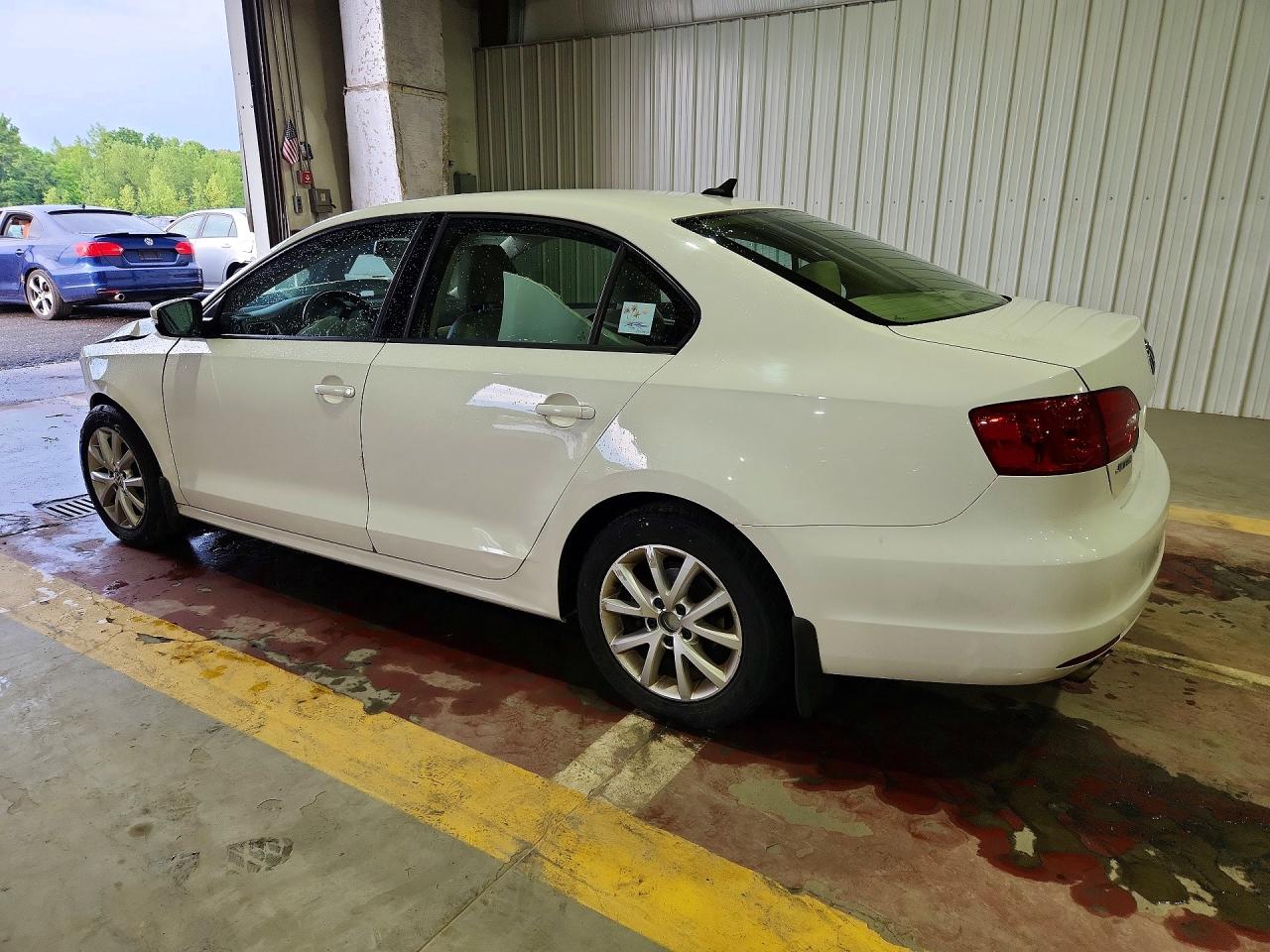 2012 Volkswagen Jetta Se White vin: 3VWDP7AJ4CM396493