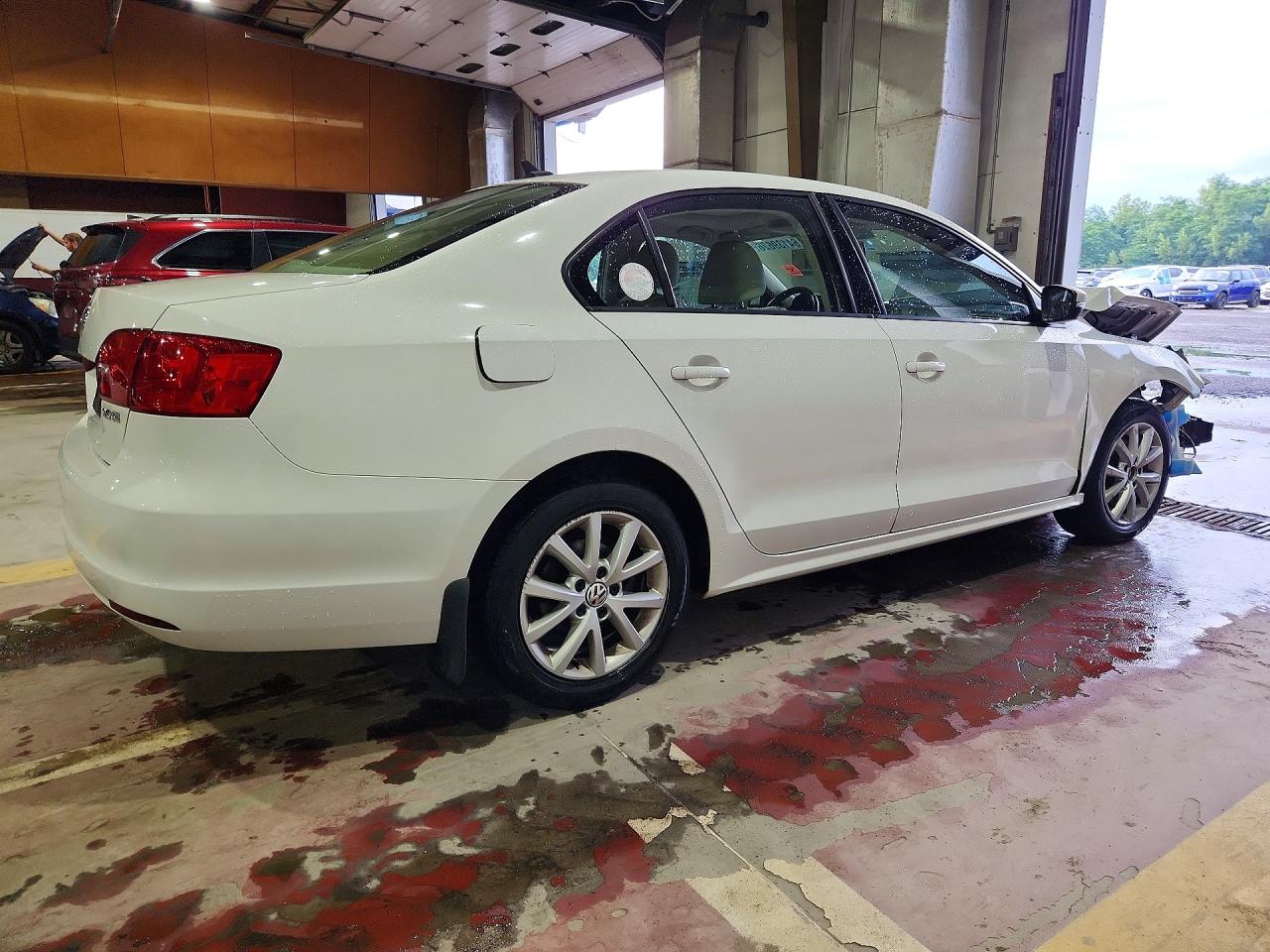 2012 Volkswagen Jetta Se White vin: 3VWDP7AJ4CM396493
