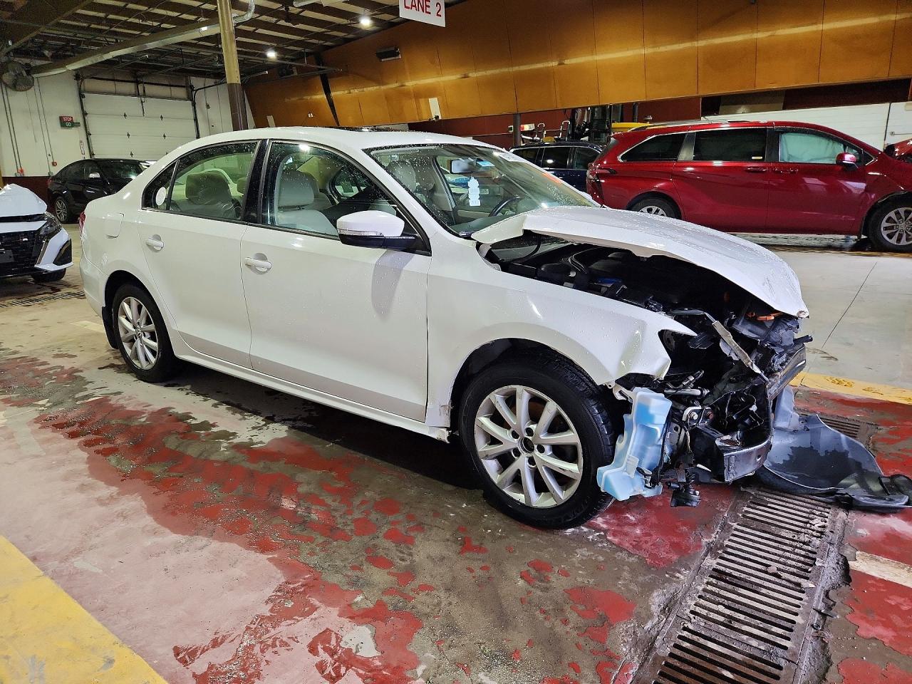 2012 Volkswagen Jetta Se White vin: 3VWDP7AJ4CM396493