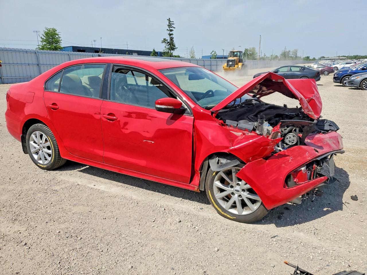 2012 Volkswagen Jetta Se Red vin: 3VWDP7AJ4CM396574
