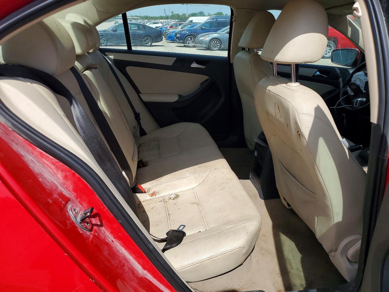 2012 Volkswagen Jetta Se Red vin: 3VWDP7AJ4CM396574