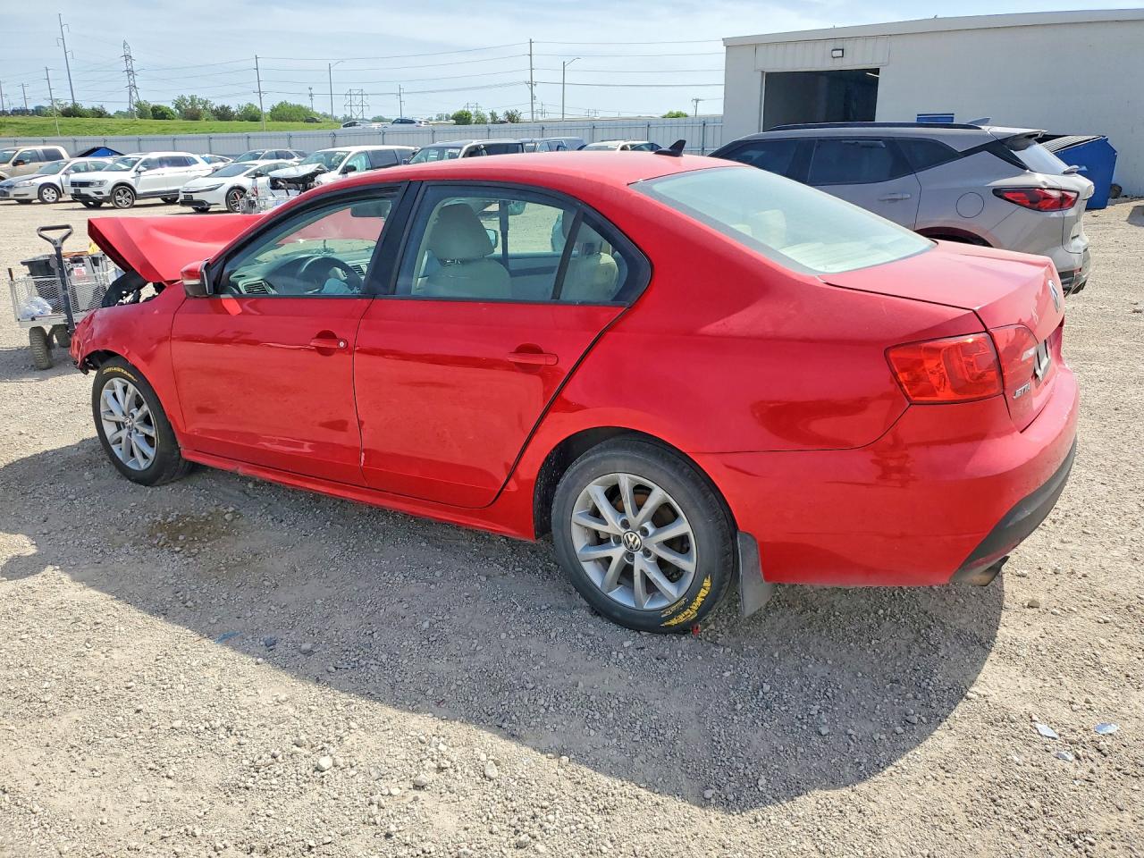2012 Volkswagen Jetta Se Red vin: 3VWDP7AJ4CM396574