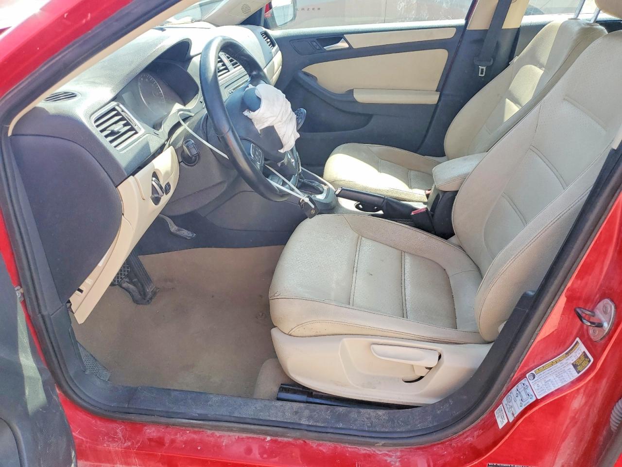 2012 Volkswagen Jetta Se Red vin: 3VWDP7AJ4CM396574