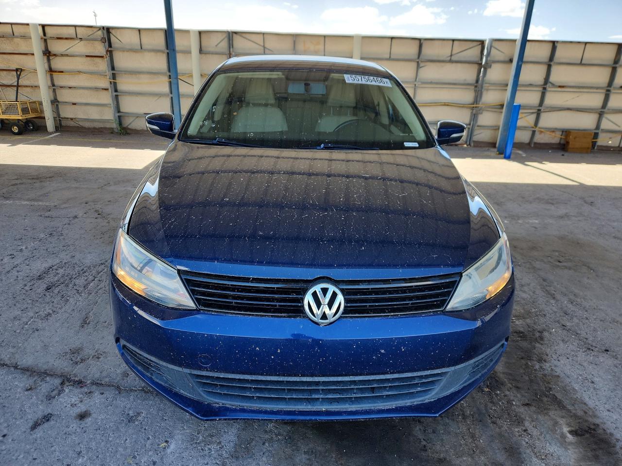 2012 Volkswagen Jetta Se Blue vin: 3VWDP7AJ4CM400963