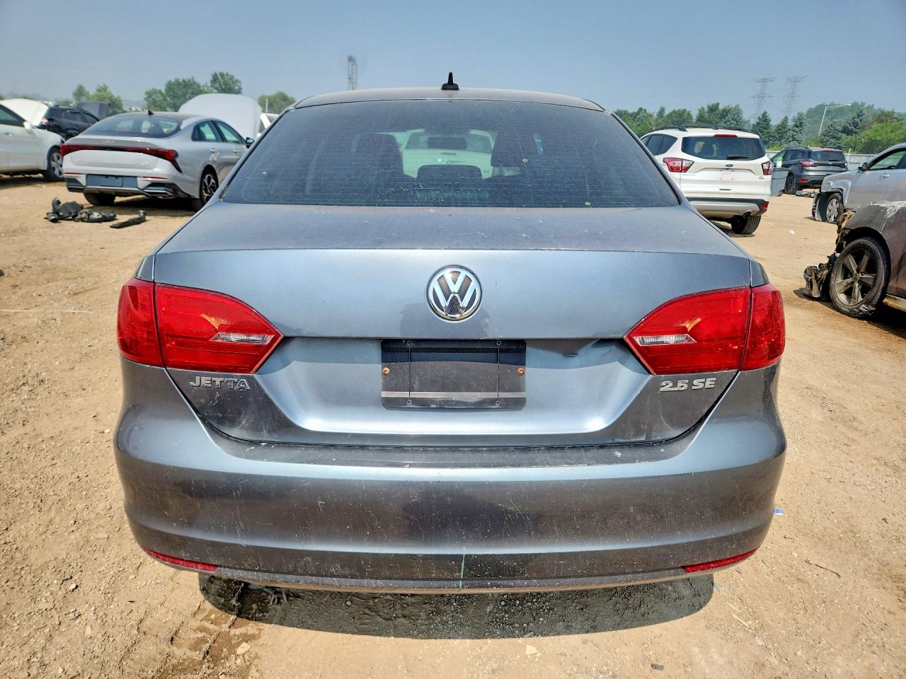 2012 Volkswagen Jetta Se Gray vin: 3VWDP7AJ4CM417665