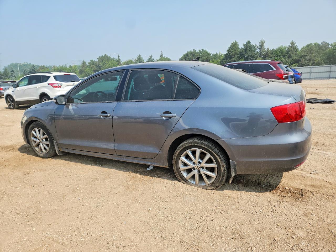 2012 Volkswagen Jetta Se Gray vin: 3VWDP7AJ4CM417665