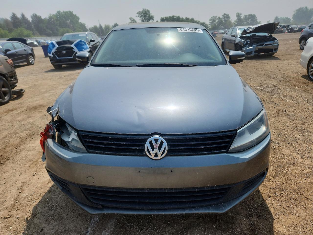 2012 Volkswagen Jetta Se Gray vin: 3VWDP7AJ4CM417665