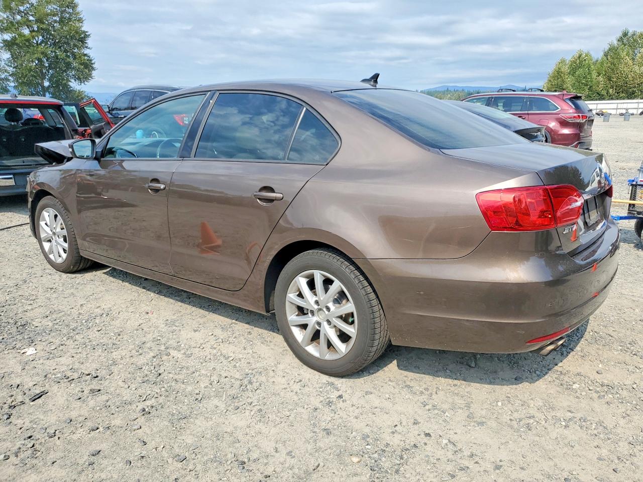 2012 Volkswagen Jetta Se Brown vin: 3VWDP7AJ4CM418346