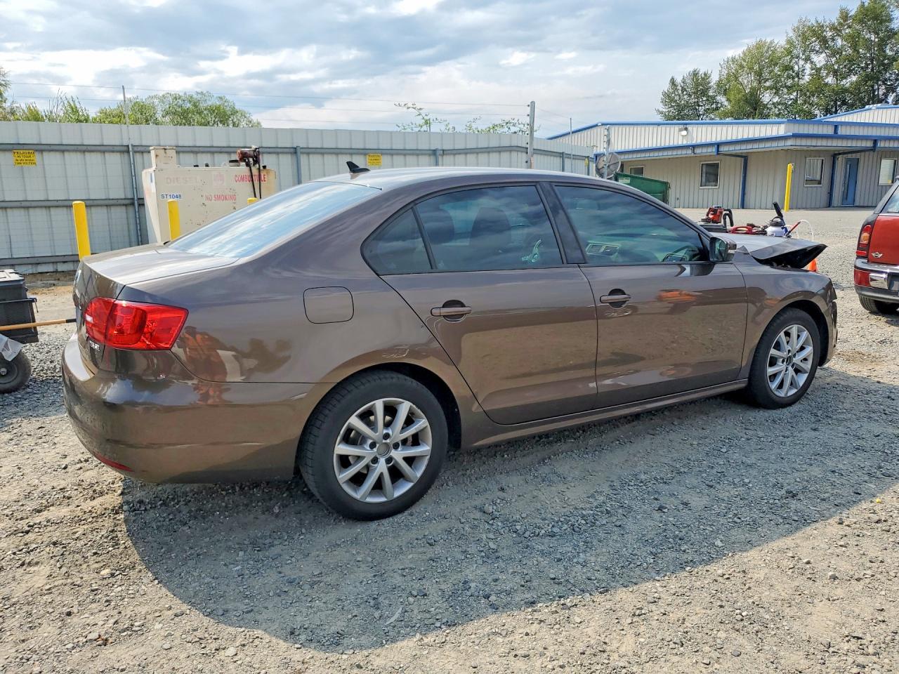 2012 Volkswagen Jetta Se Brown vin: 3VWDP7AJ4CM418346