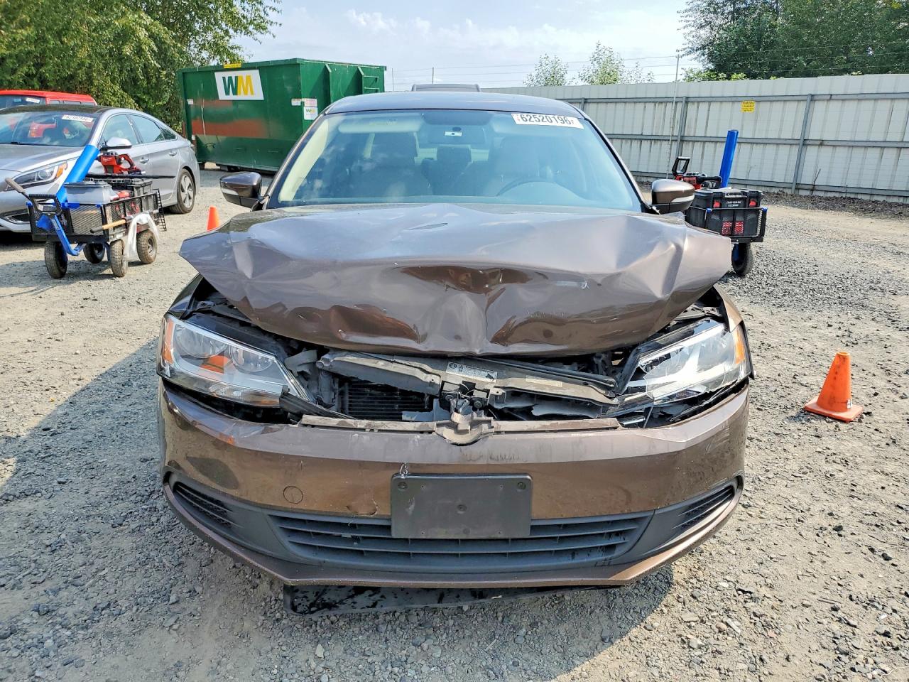 2012 Volkswagen Jetta Se Brown vin: 3VWDP7AJ4CM418346