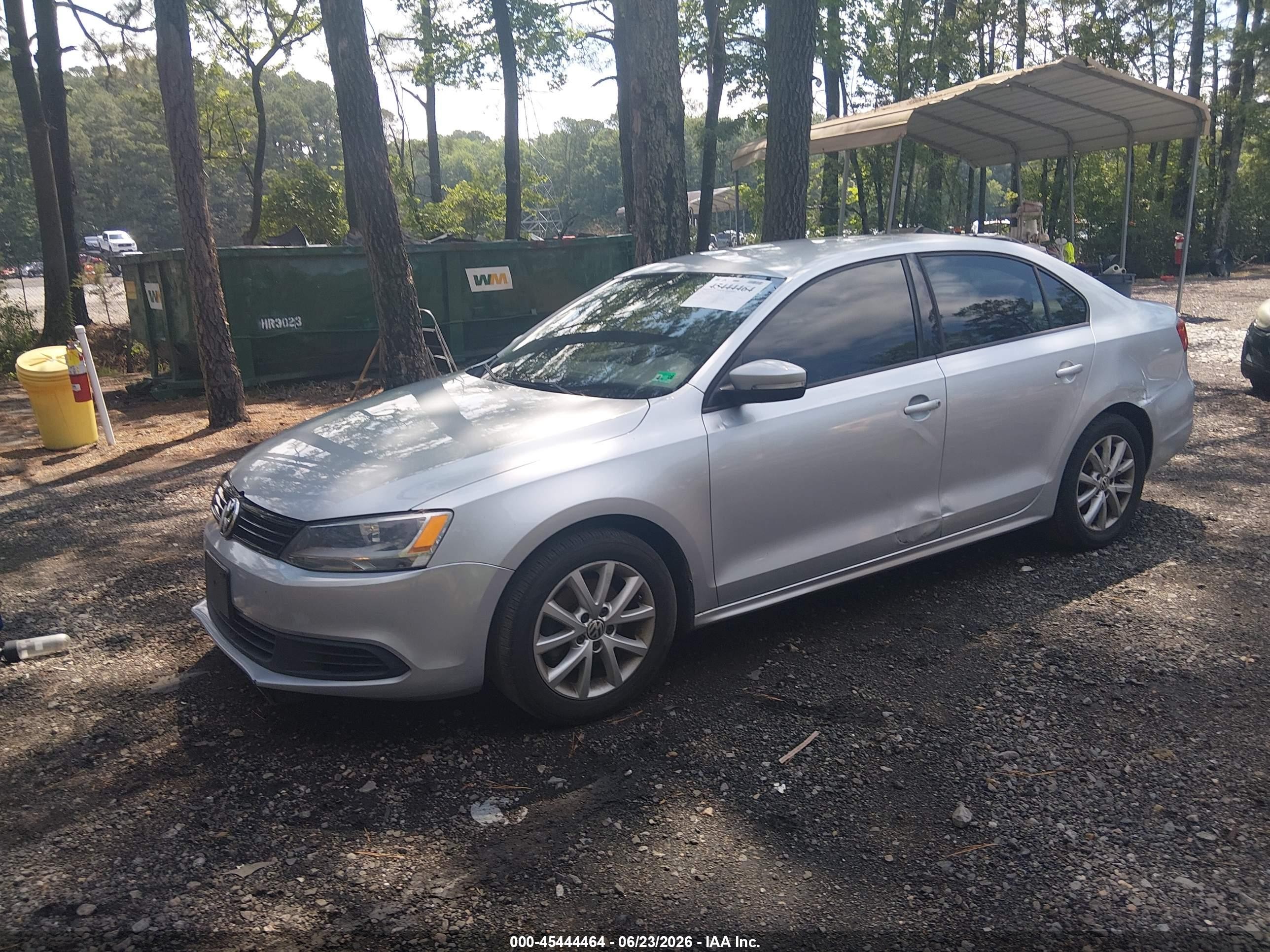 2012 Volkswagen Jetta 2.5l Se Silver vin: 3VWDP7AJ4CM419044