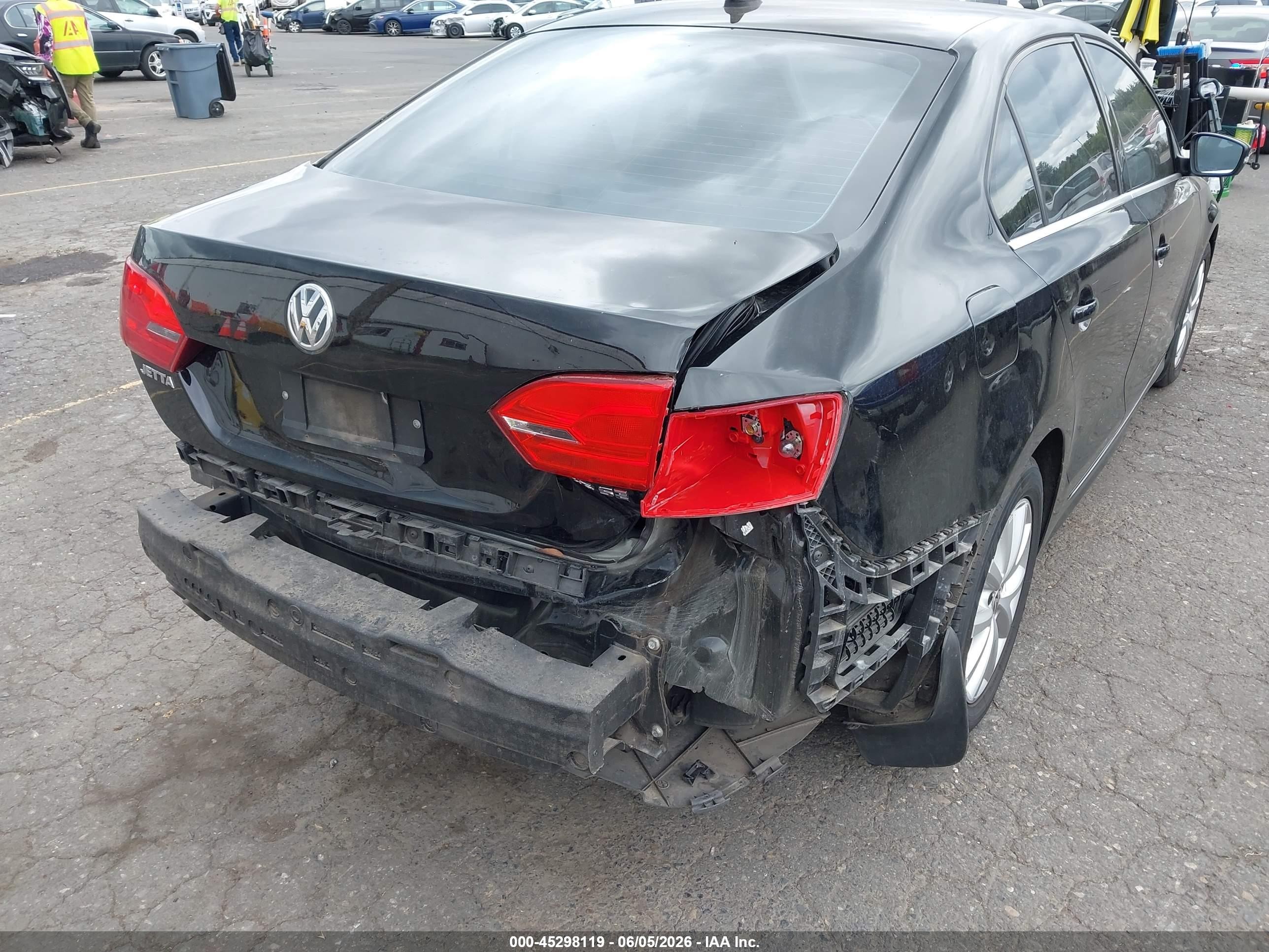 2013 Volkswagen Jetta 2.5l Se Black vin: 3VWDP7AJ4DM248927