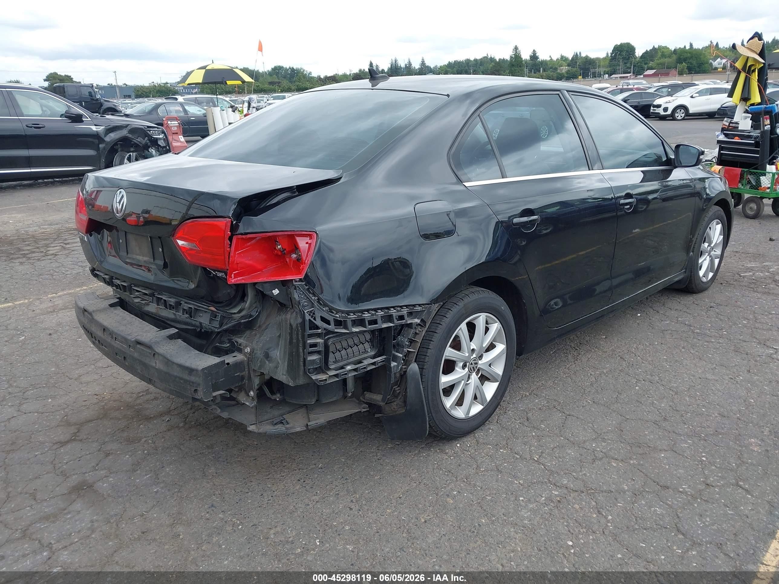 2013 Volkswagen Jetta 2.5l Se Black vin: 3VWDP7AJ4DM248927