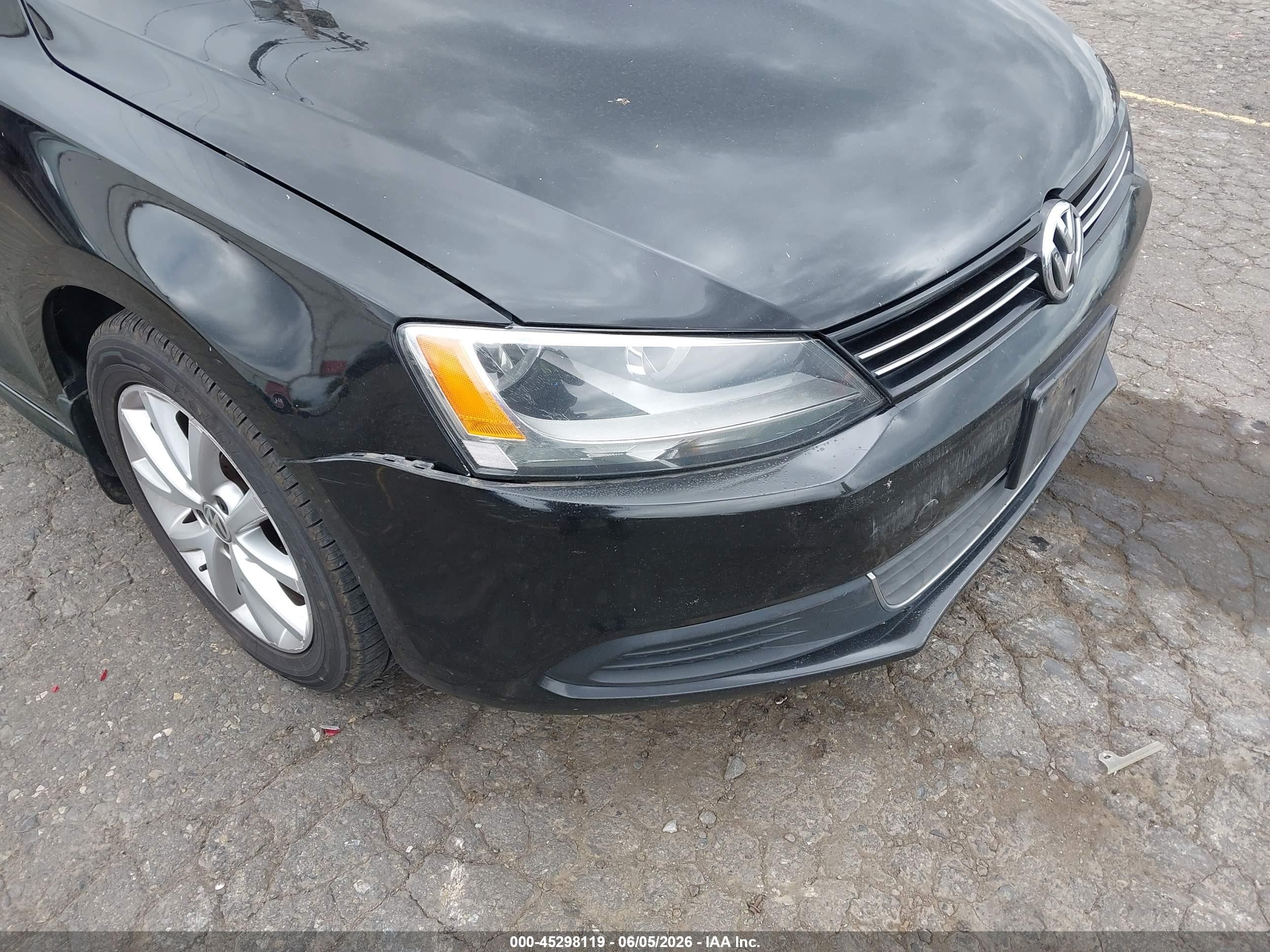 2013 Volkswagen Jetta 2.5l Se Black vin: 3VWDP7AJ4DM248927