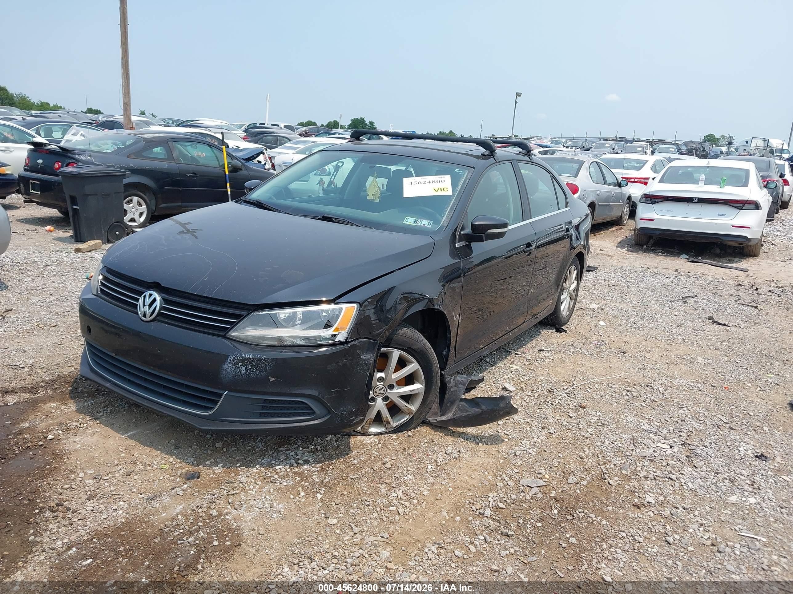 2013 Volkswagen Jetta 2.5l Se Black vin: 3VWDP7AJ4DM257319