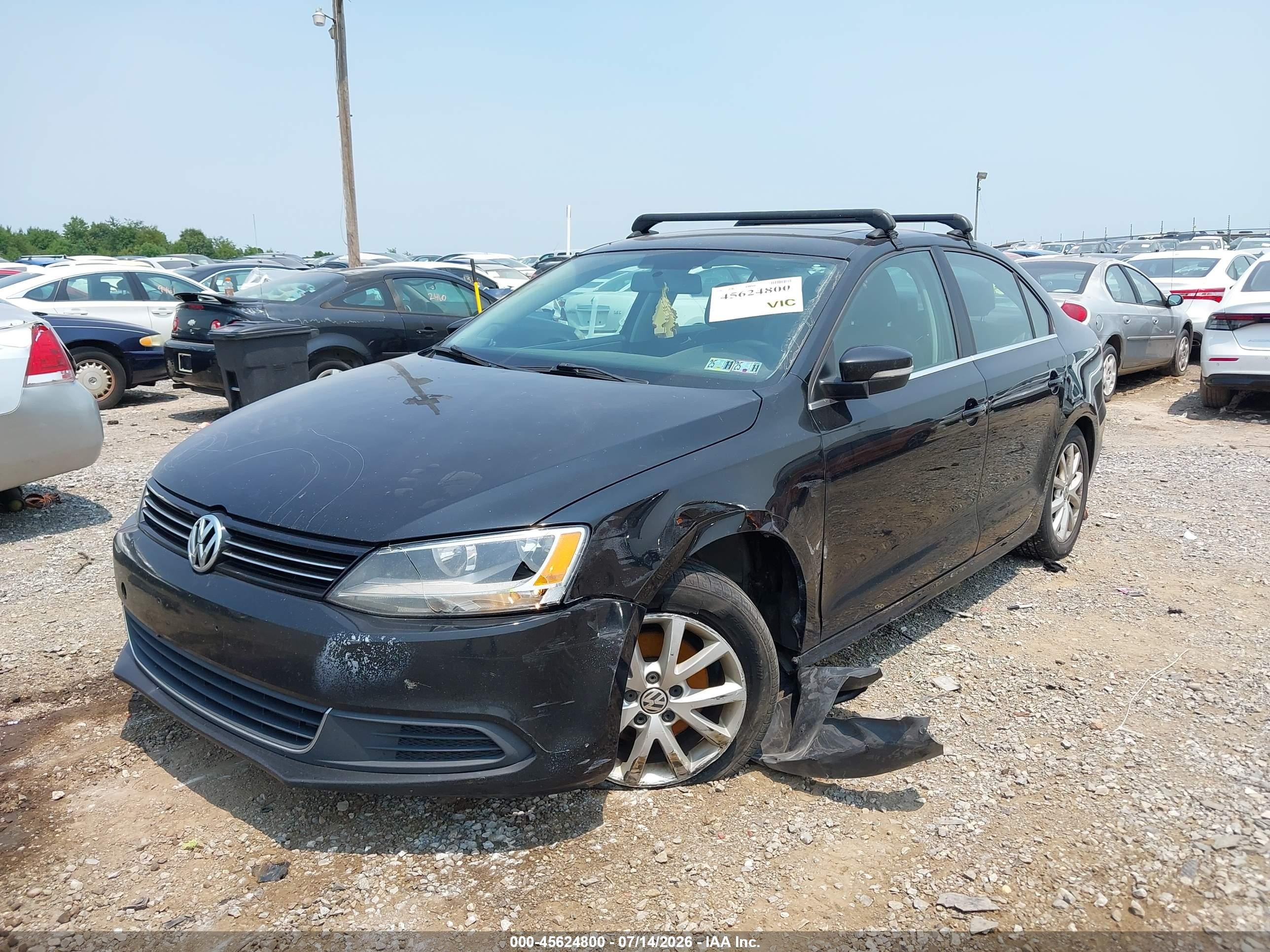 2013 Volkswagen Jetta 2.5l Se Black vin: 3VWDP7AJ4DM257319