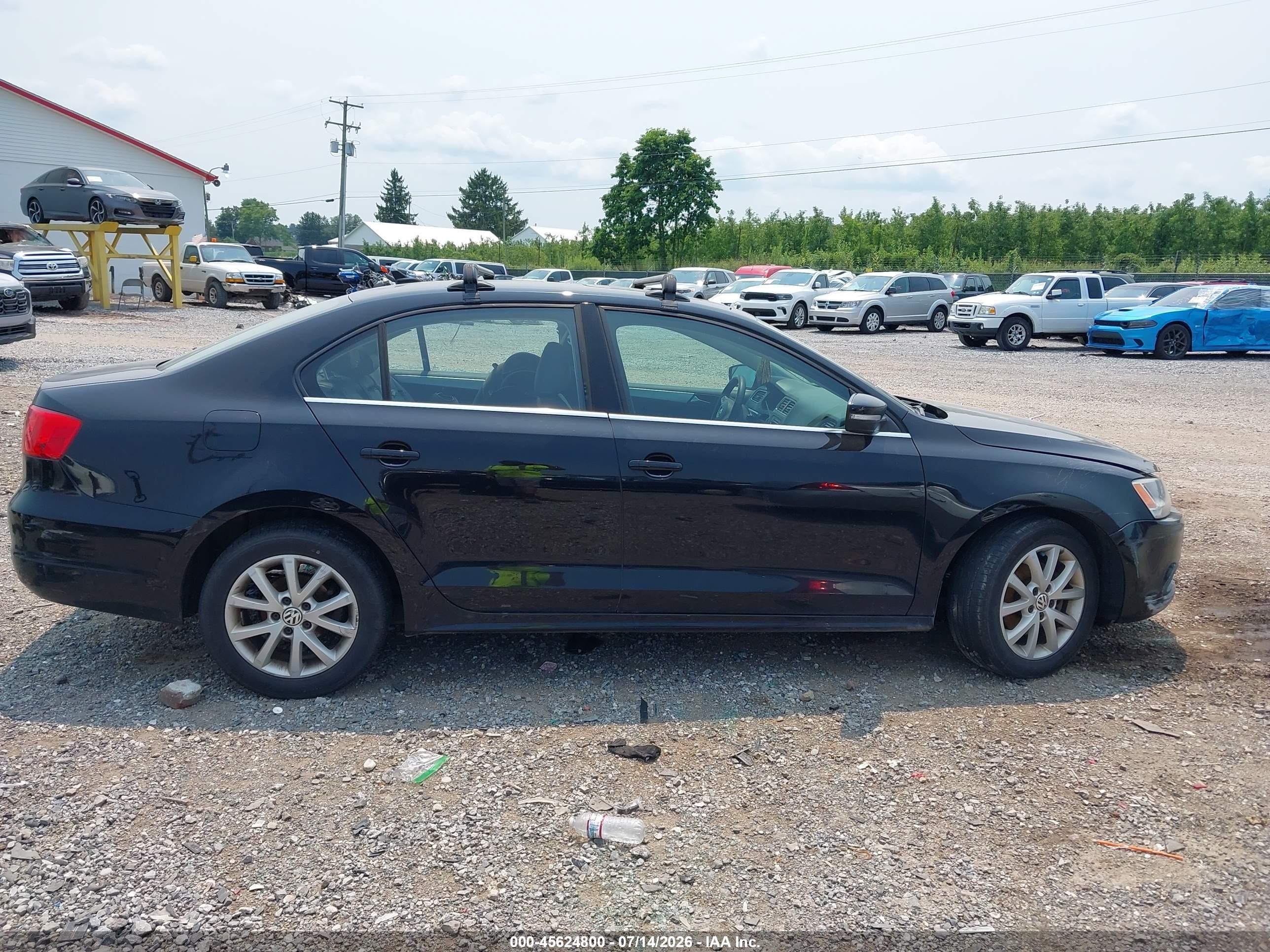2013 Volkswagen Jetta 2.5l Se Black vin: 3VWDP7AJ4DM257319